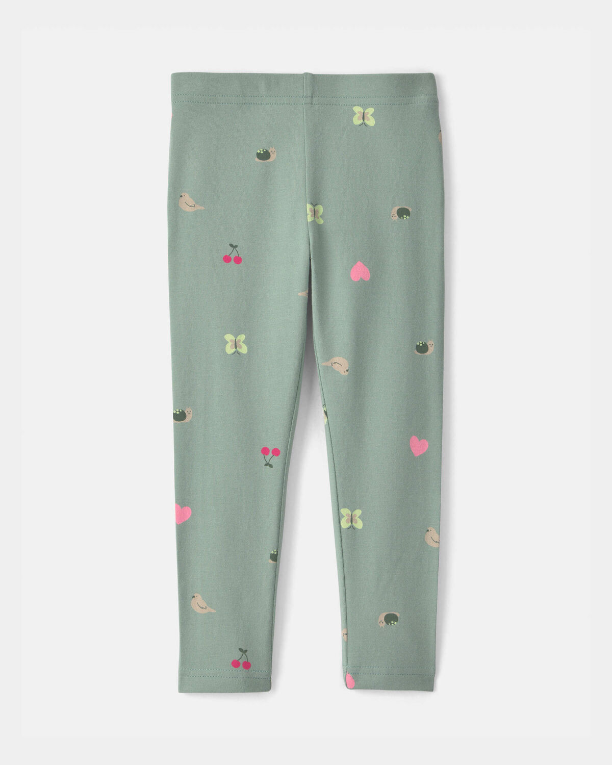 Toddler Girl Nature Pull-On Stretch Leggings - Green - Image 2