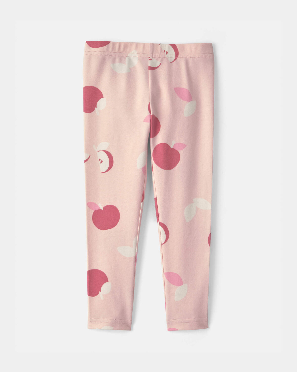 Toddler Girl Apple Pull-On Stretch Leggings - Pink - Image 2