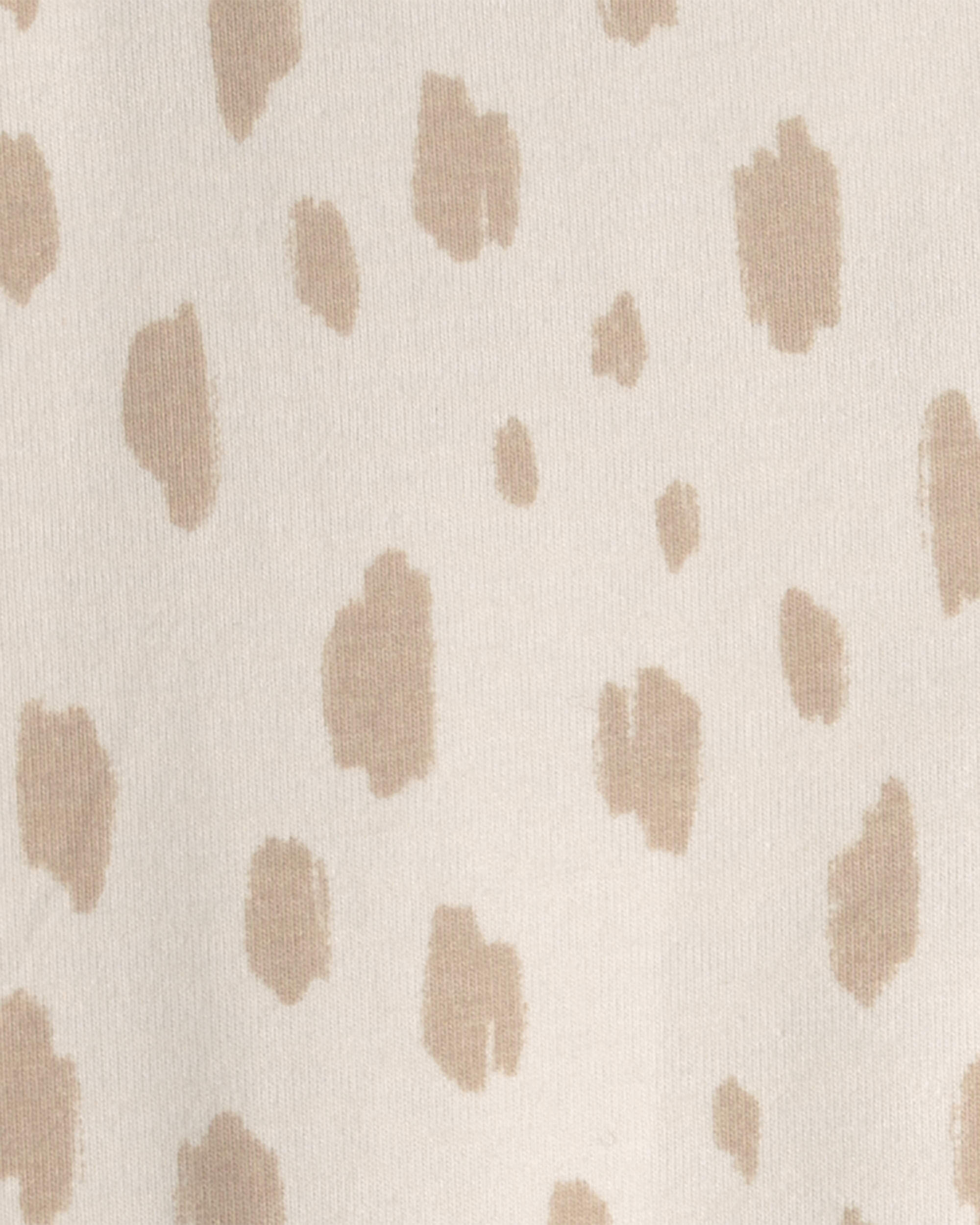 Toddler Girl Dots Pull-On Stretch Leggings - Cream - Image 4