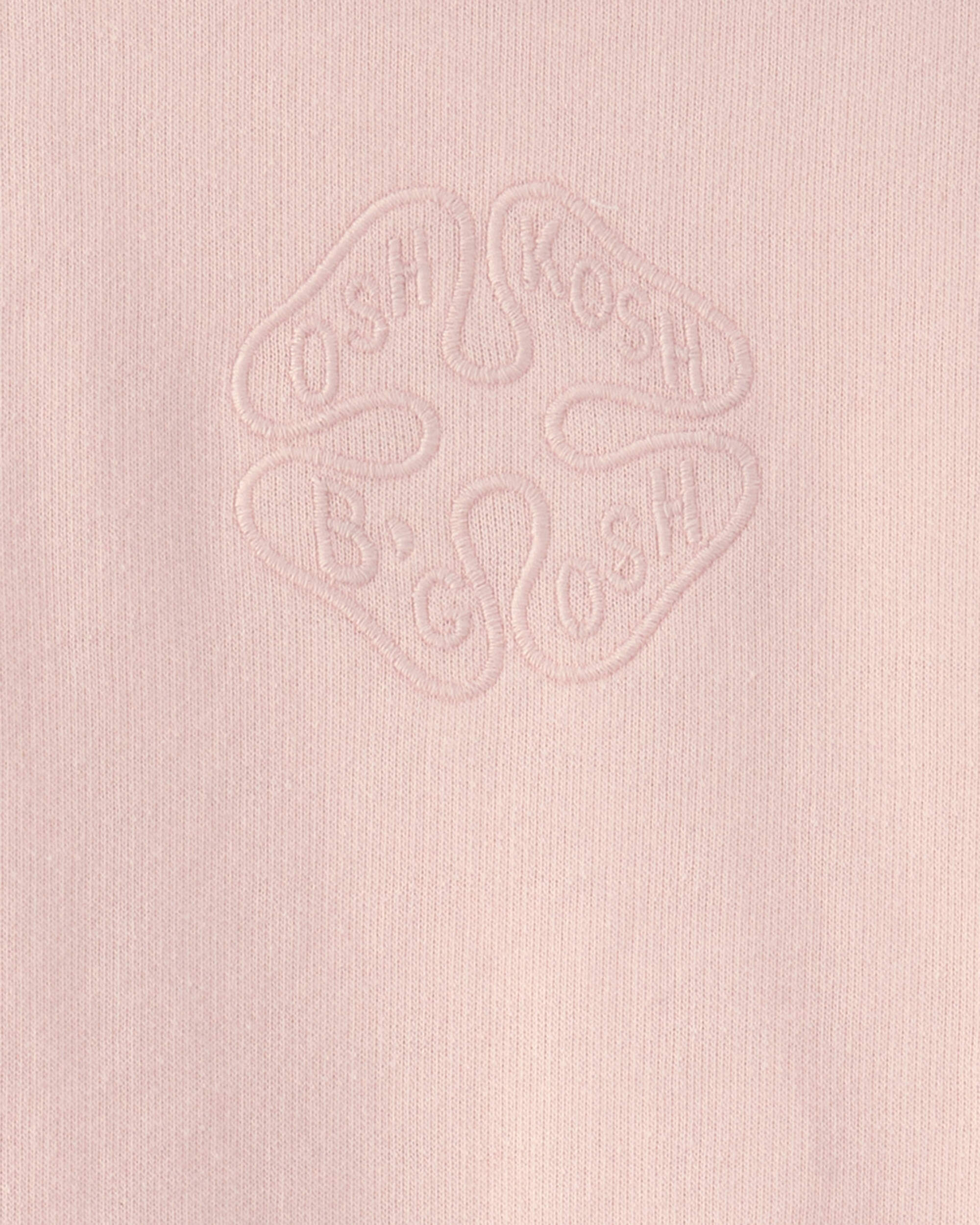 Toddler Girl OshKosh Logo French Terry Pullover Sweatshirt - Pink - Image 3
