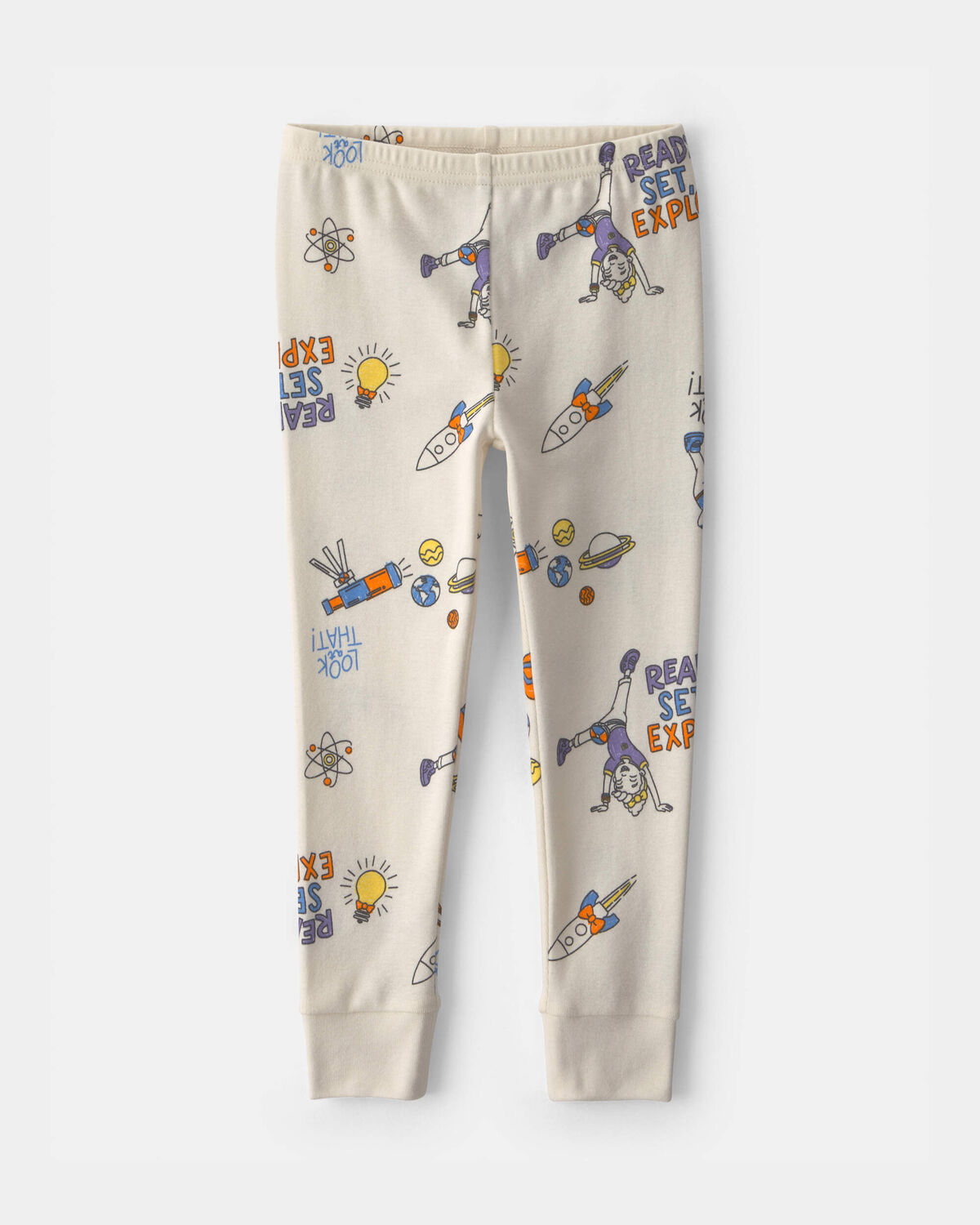 Toddler 2-Piece Blippi Short-Sleeve Pajama Set - Cream - Image 3