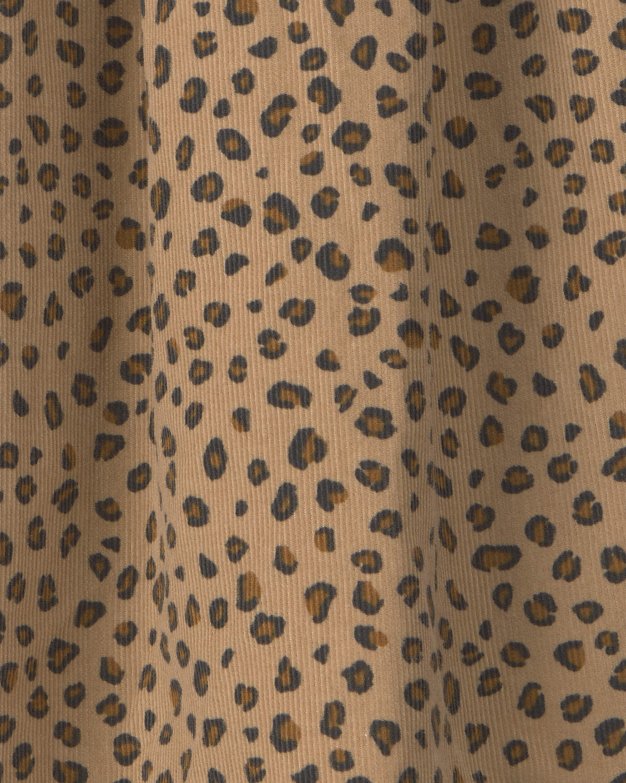 Toddler Girl Leopard Corduroy Long-Sleeve Dress - Brown - Image 4