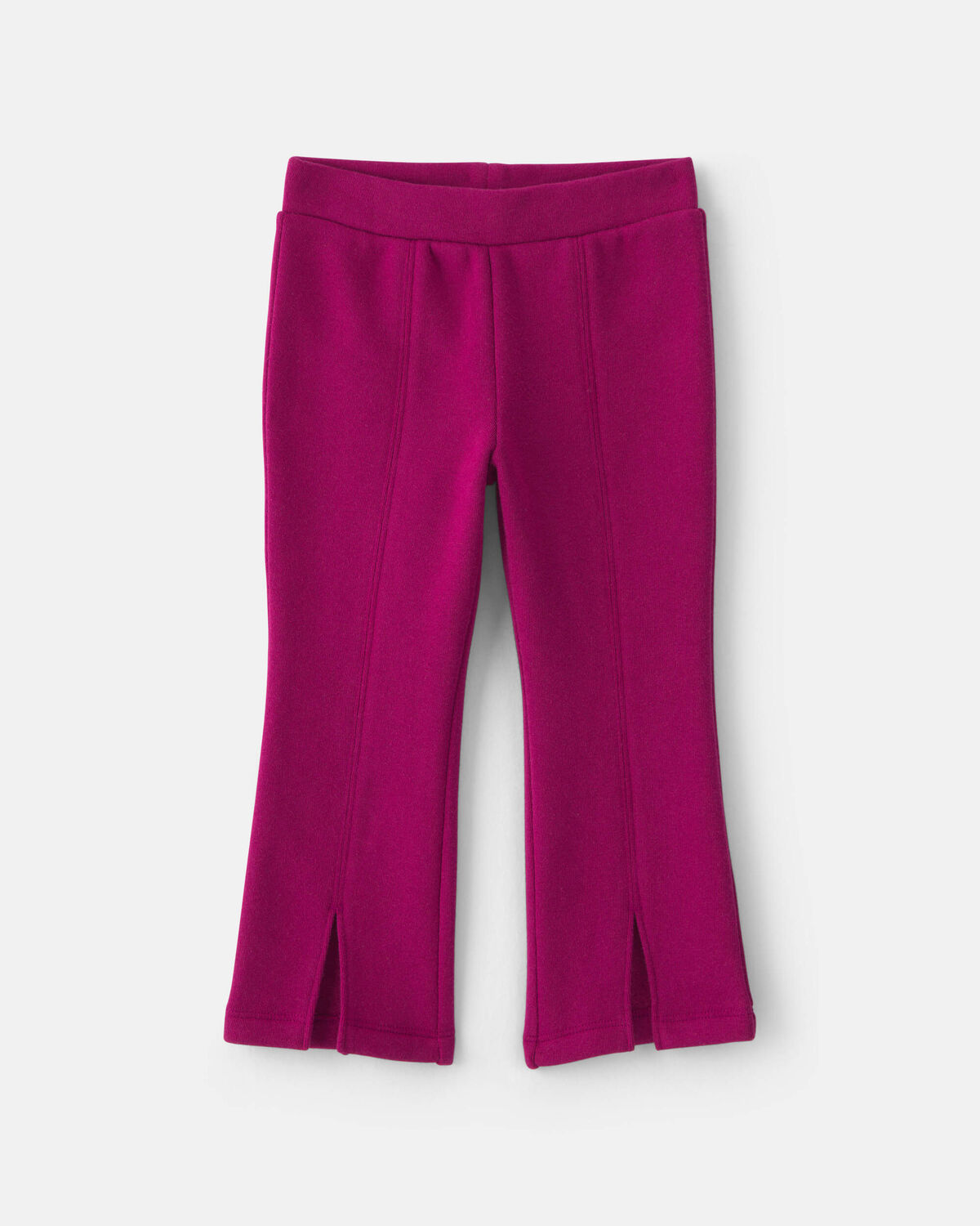 Toddler Girl 2-Piece Heart Fleece Quarter Zip & Pant Set - Pink - Image 2