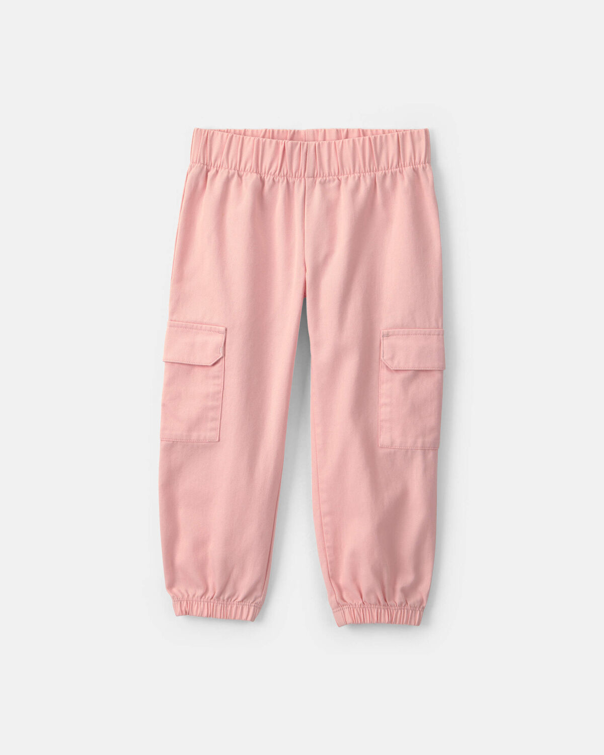 Toddler Girl 2-Piece 'Happy' Striped Twill Long-Sleeve Top & Pant Set - Pink/Cream - Image 2