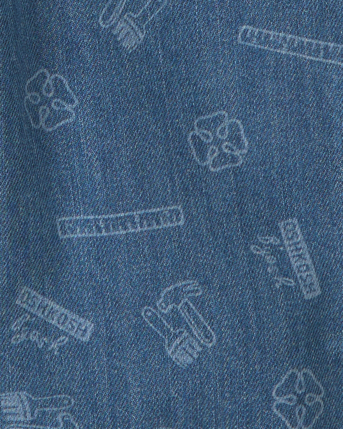 Toddler Logo Denim Overalls - Light Wash - Image 3