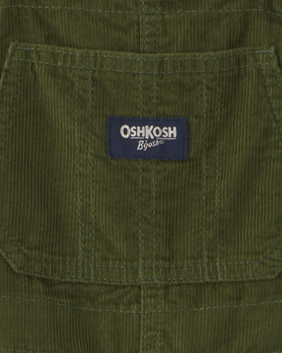 Toddler Corduroy Overalls - Olive Green - Image 3