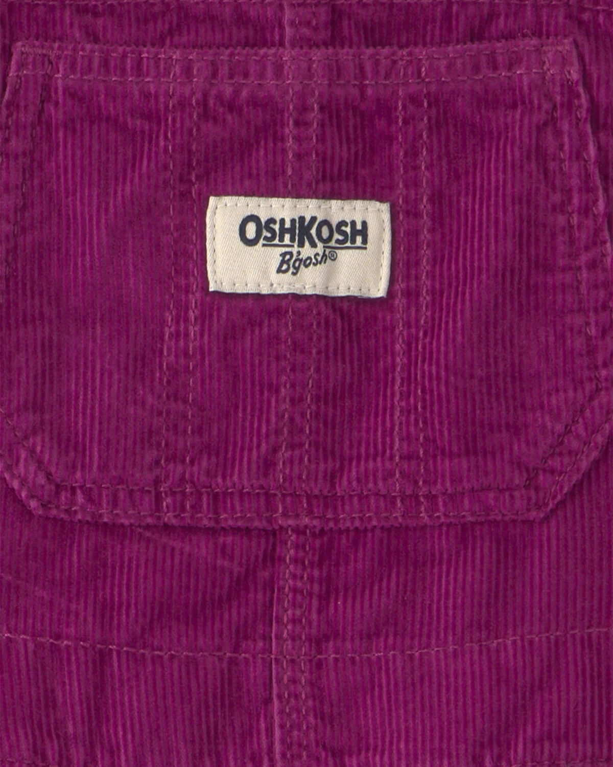 Toddler Girl Corduroy Overalls - Purple - Image 3