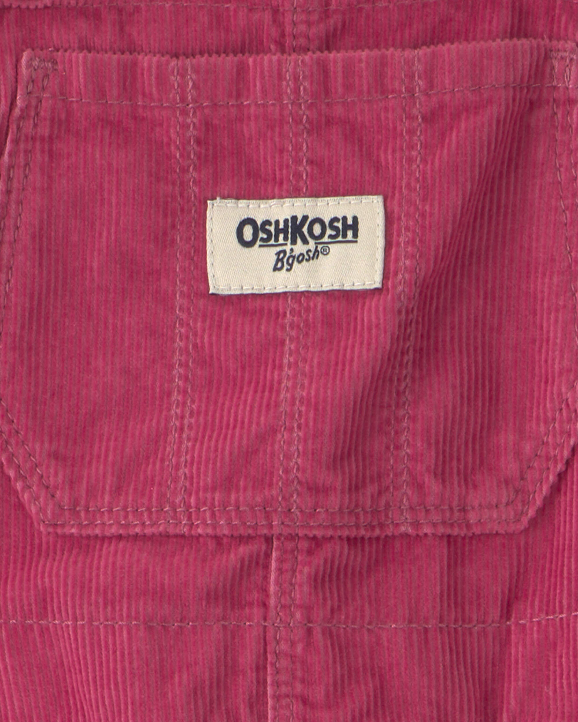 Toddler Girl Corduroy Overalls - Purple - Image 4