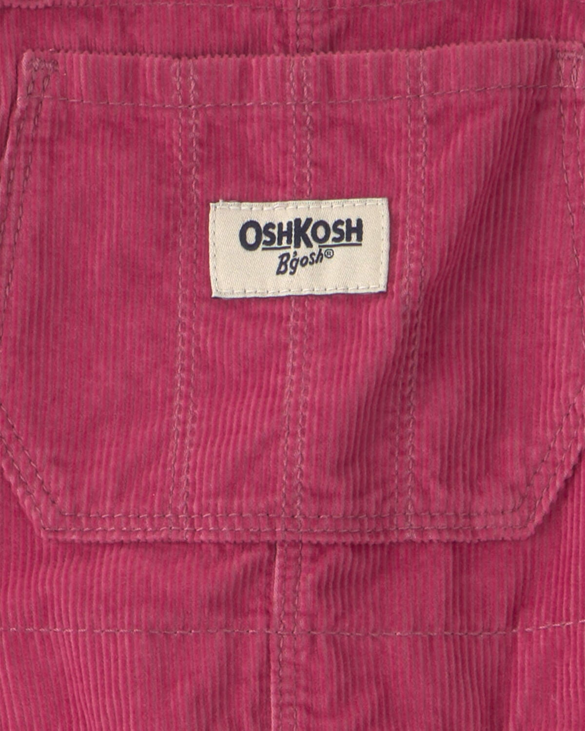 Toddler Girl Corduroy Overalls - Purple - Image 3