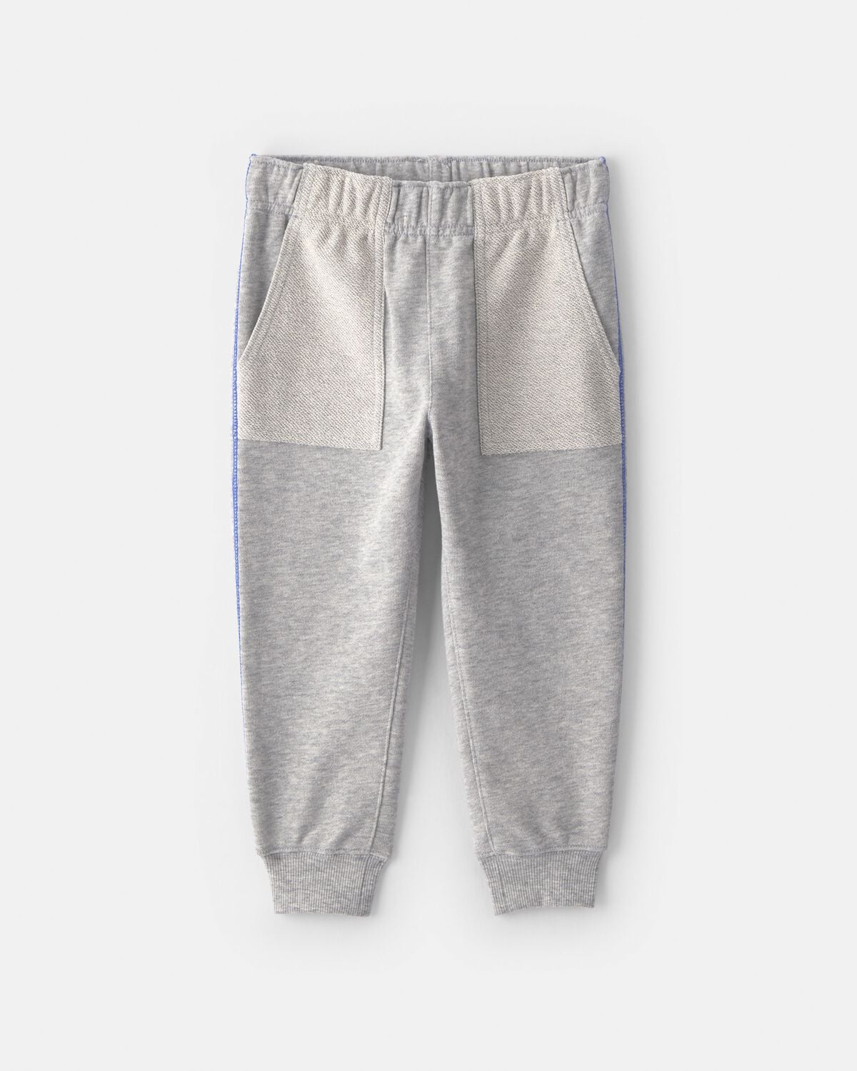 Toddler Boy 2-Piece 'Team Player' French Terry Sweatshirt & Pant Set - Grey - Image 3