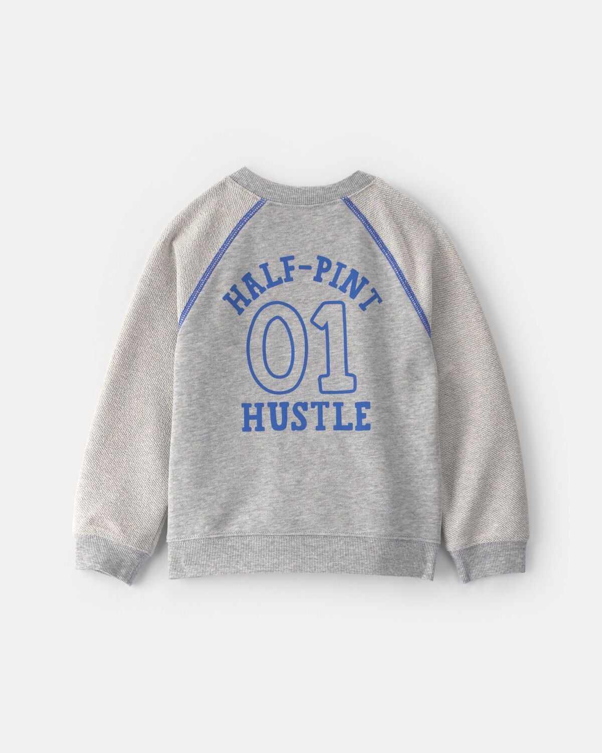 Toddler Boy 2-Piece 'Team Player' French Terry Sweatshirt & Pant Set - Grey - Image 2