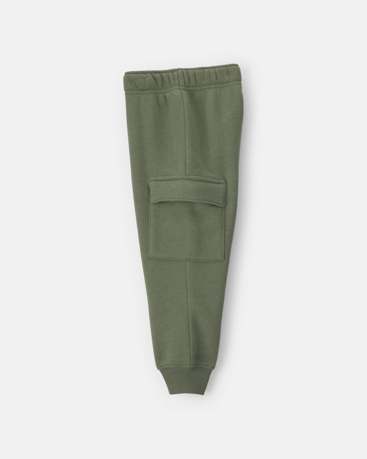 Toddler Boy 2-Piece Fox Fleece Pullover & Pant Set - Grey/Green - Image 2