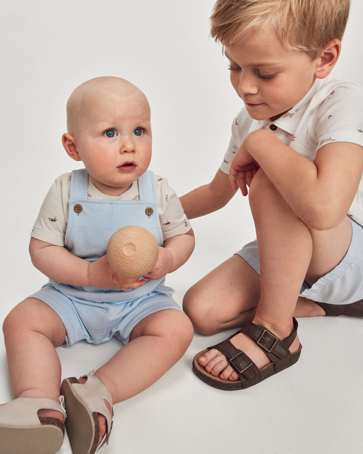 Toddler Boy Twill Shorts - Blue - Image 3