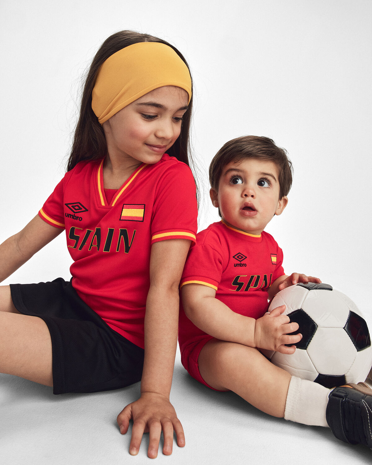 Girls Umbro Spain Active Skort - Black - Image 3