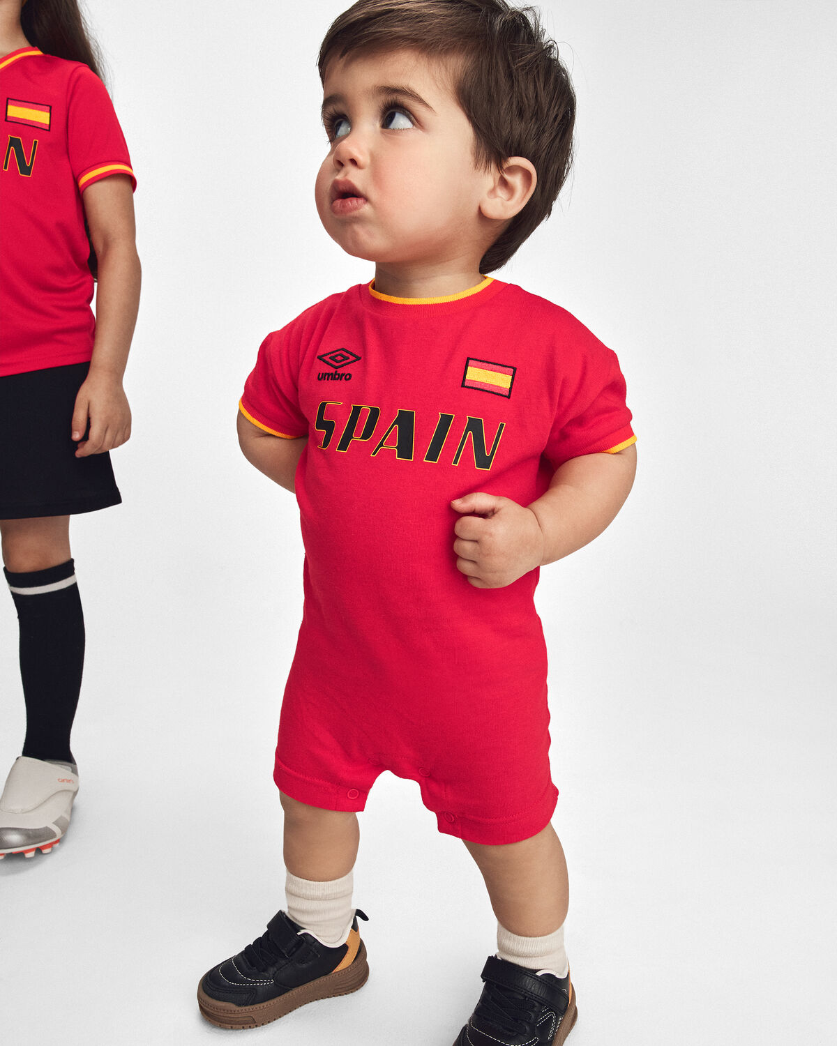 Baby Umbro Spain Soccer Romper - Red - Image 2
