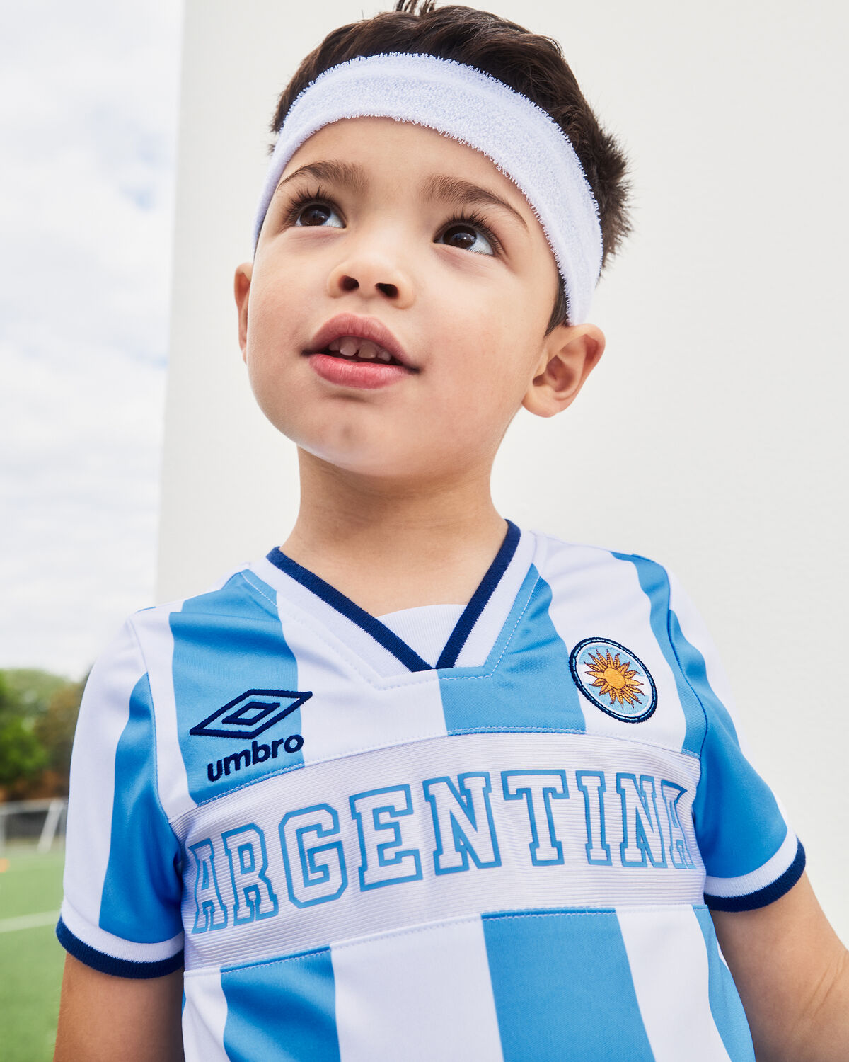 Toddler Umbro Argentina Soccer Jersey - Light Blue/White - Image 2