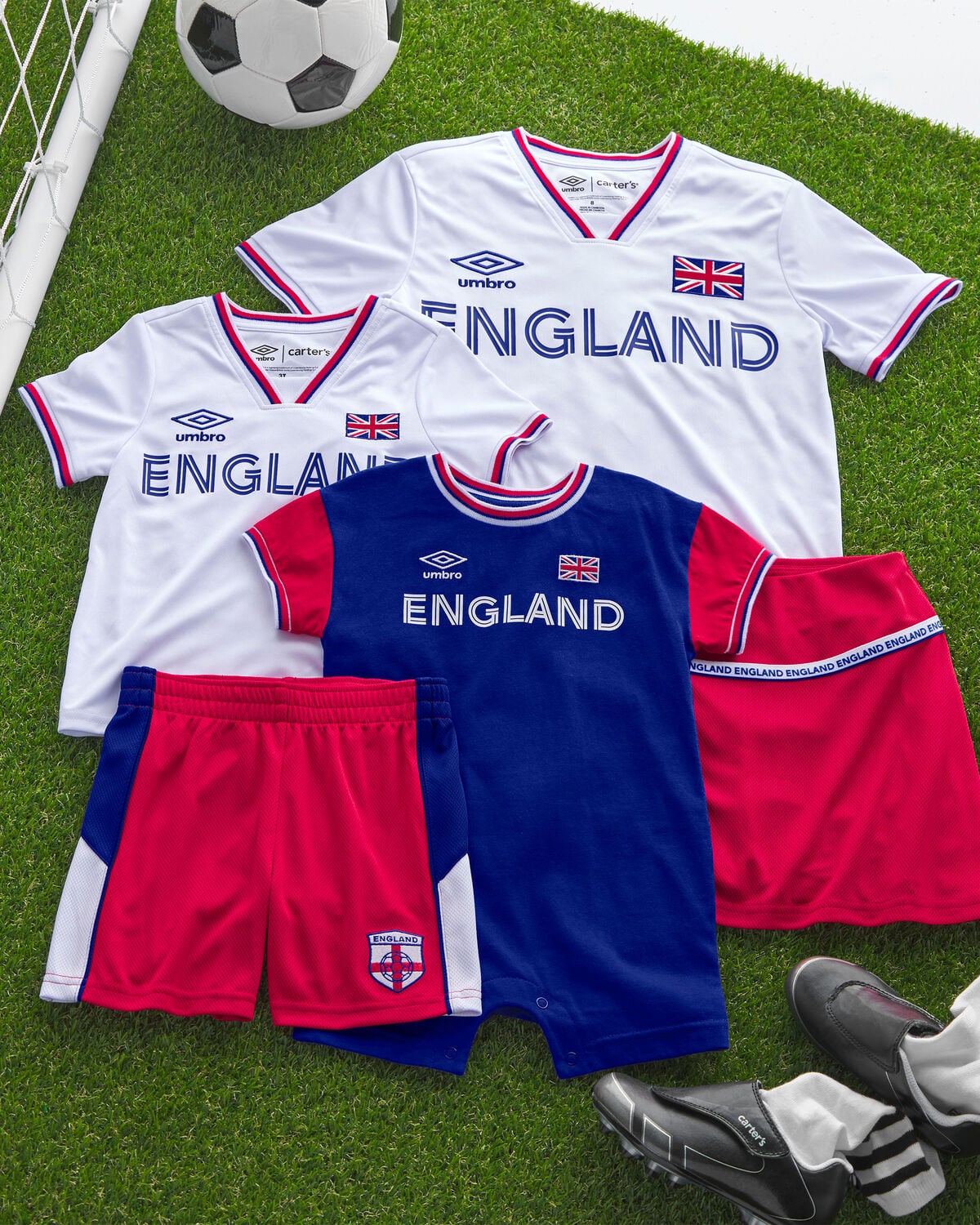 Girls Umbro England Active Skort - Red - Image 5