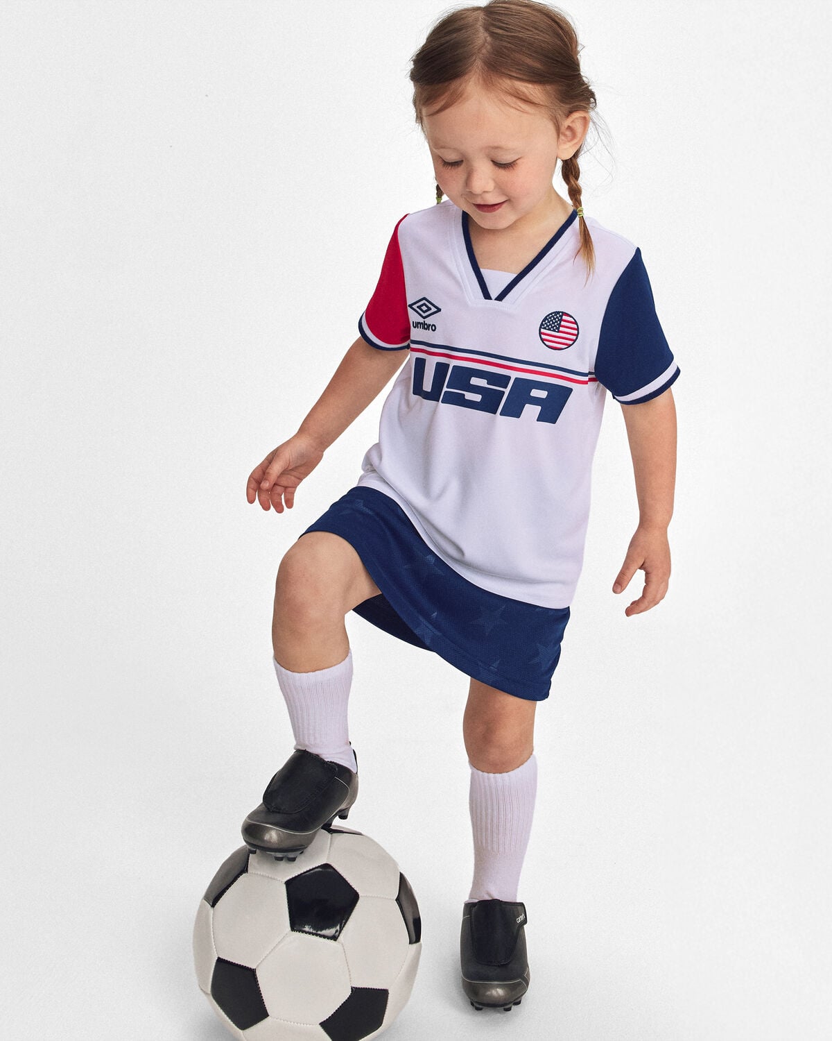Girls Umbro USA Active Skort - Navy Blue - Image 2