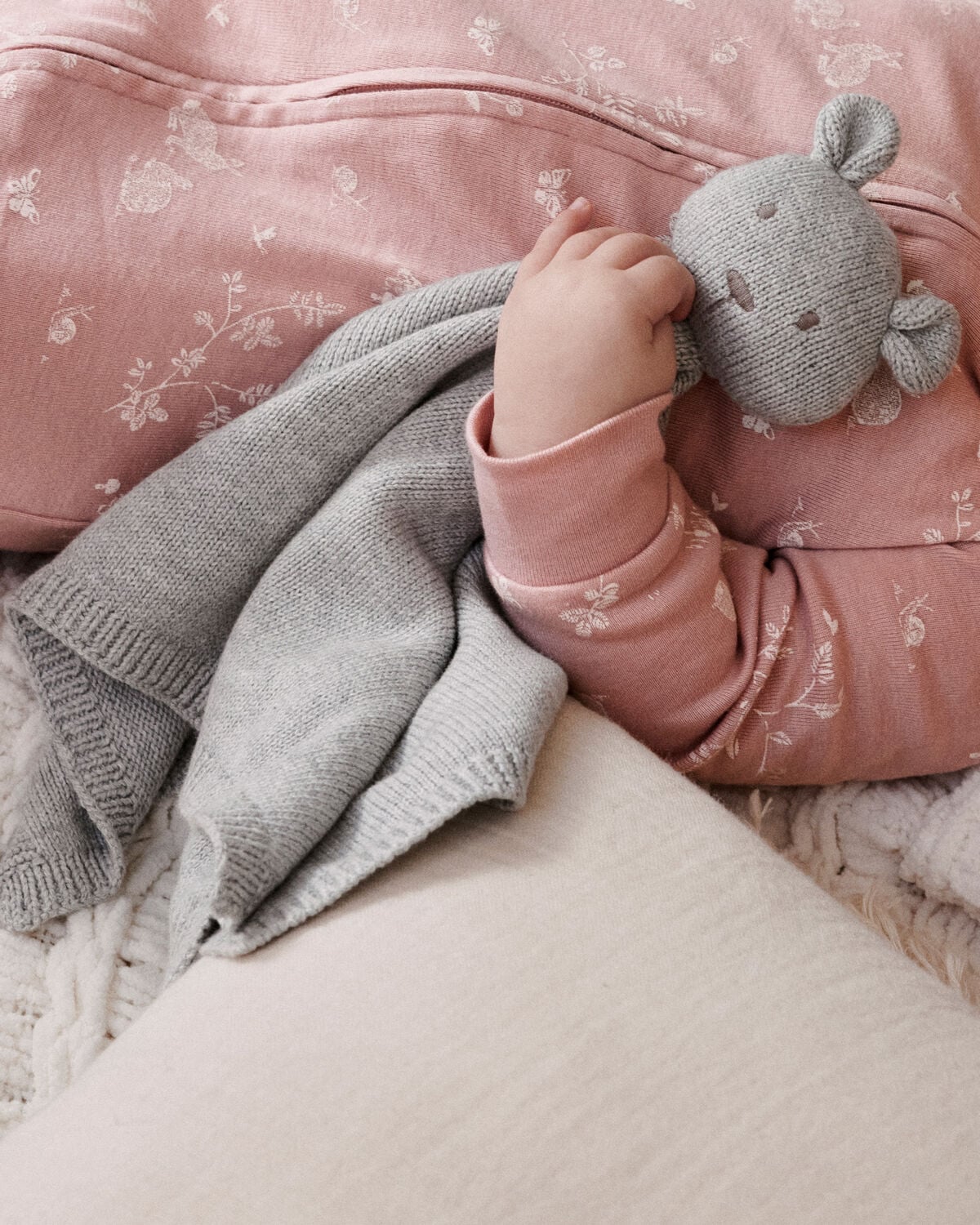 Baby Organic Cotton Bunny Lovey - Image 2