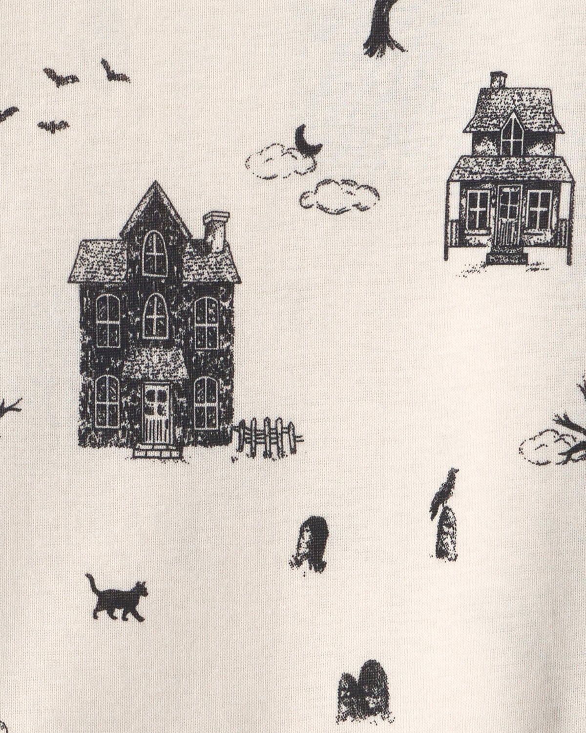 Toddler 2-Piece Organic Cotton Pajamas in Spooky Village - Image 2