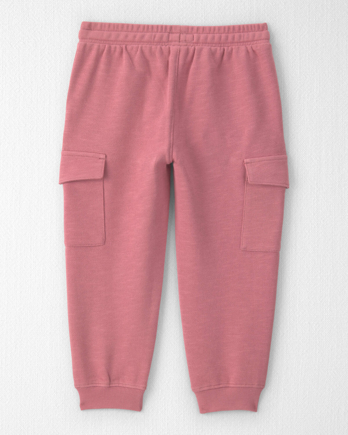 Toddler Girl Organic Cotton French Terry Cargo Pants - Image 2