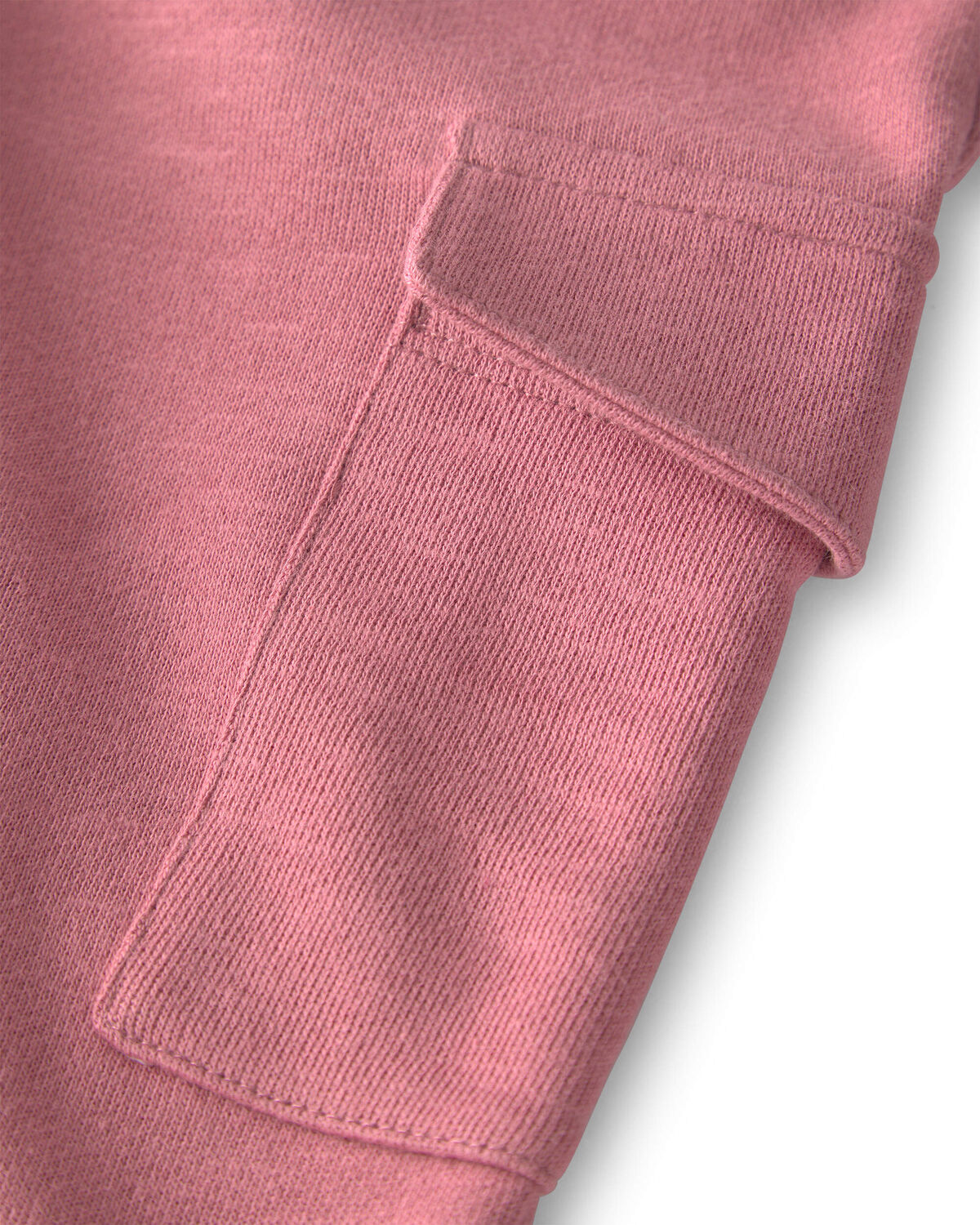 Toddler Girl Organic Cotton French Terry Cargo Pants - Image 4