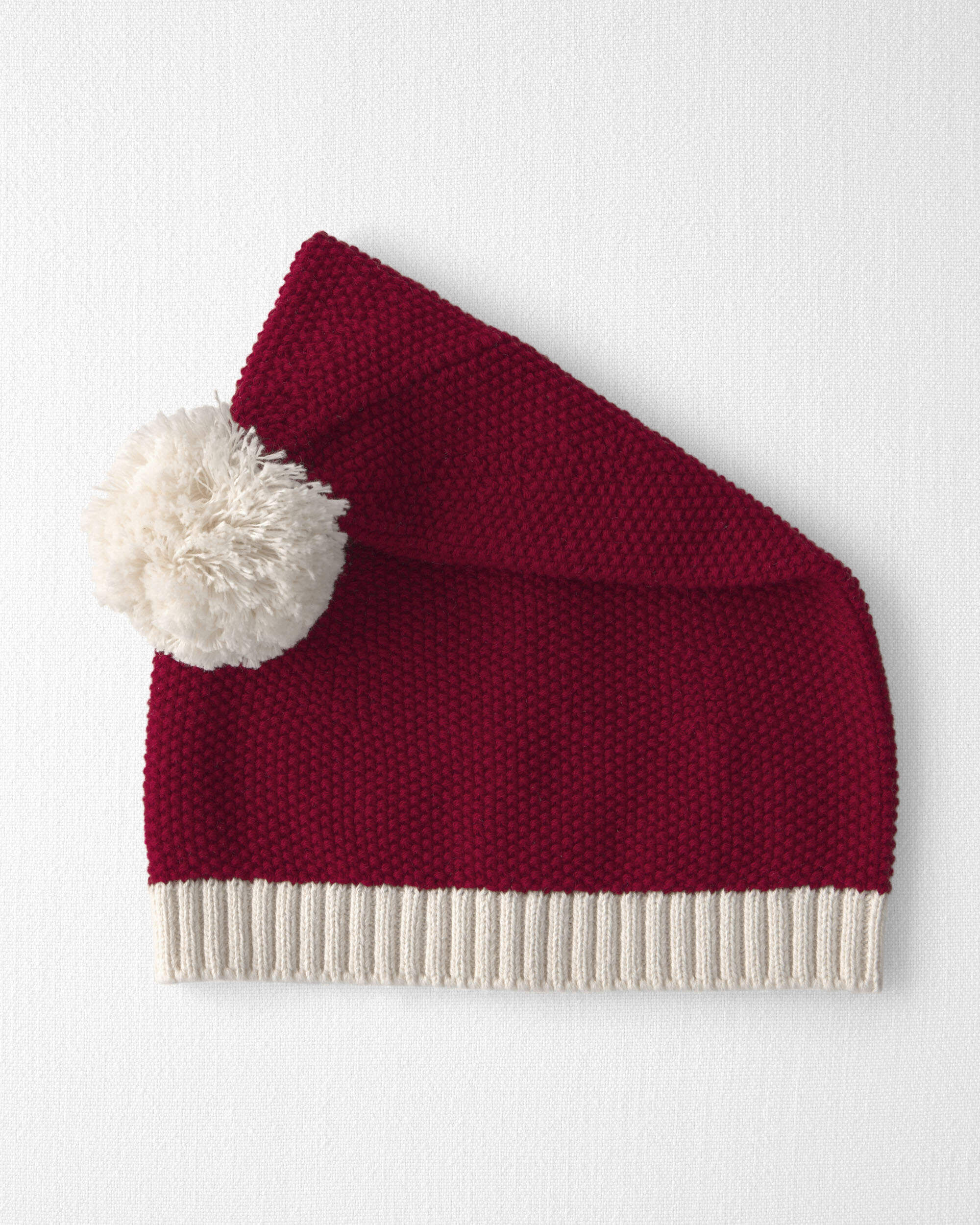 Toddler Organic Cotton Sweater Knit Santa Hat - Image 3