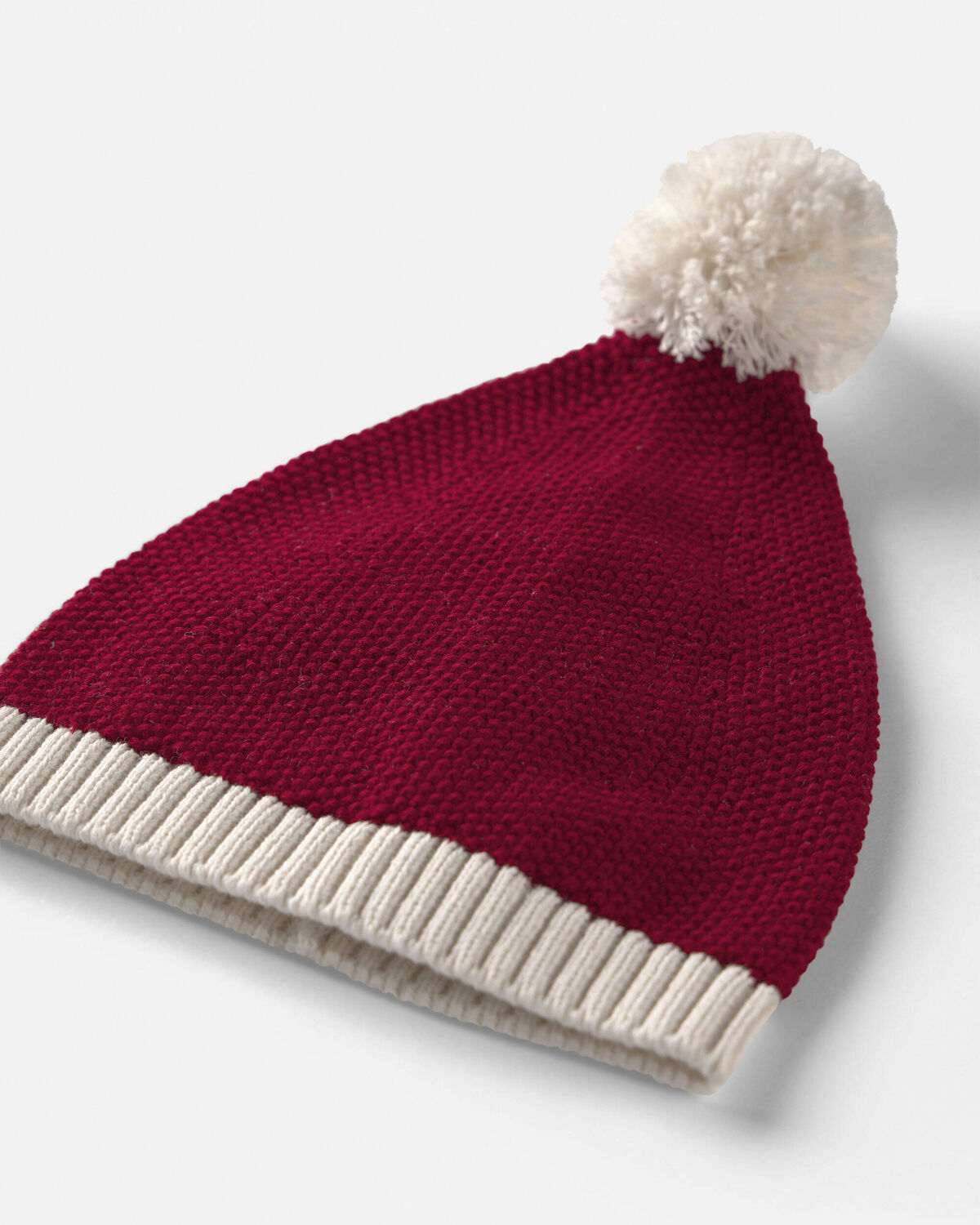 Toddler Organic Cotton Sweater Knit Santa Hat - Image 2