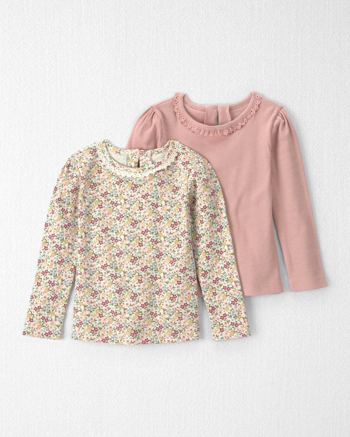 Toddler Girl 2-Pack Organic Cotton Slim Fit Tops