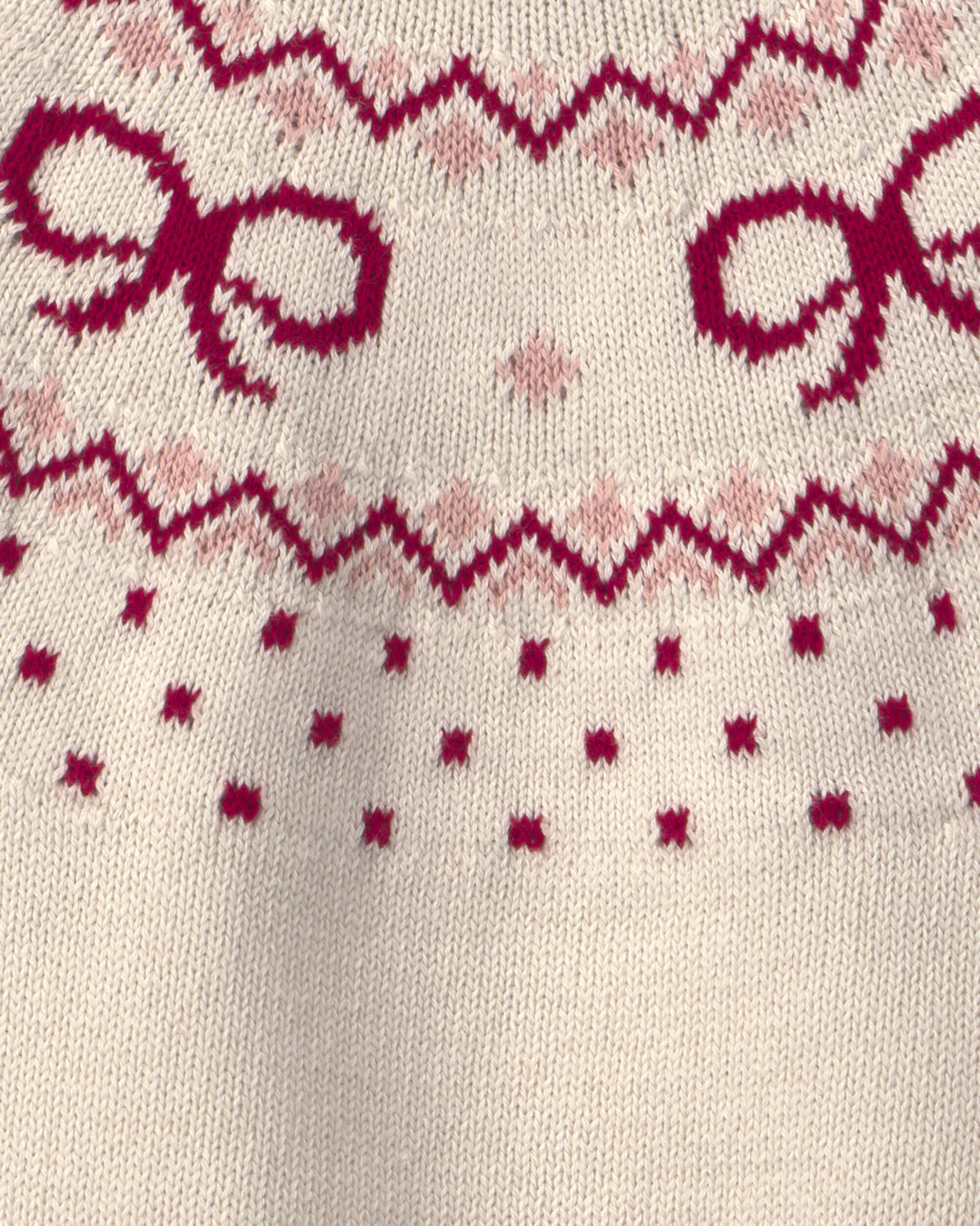 Toddler Organic Cotton Fair Isle Sweater Knit Pullover - Image 6