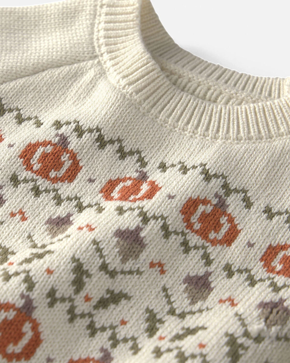 Toddler Organic Cotton Fair Isle Sweater Knit Pullover - Image 2
