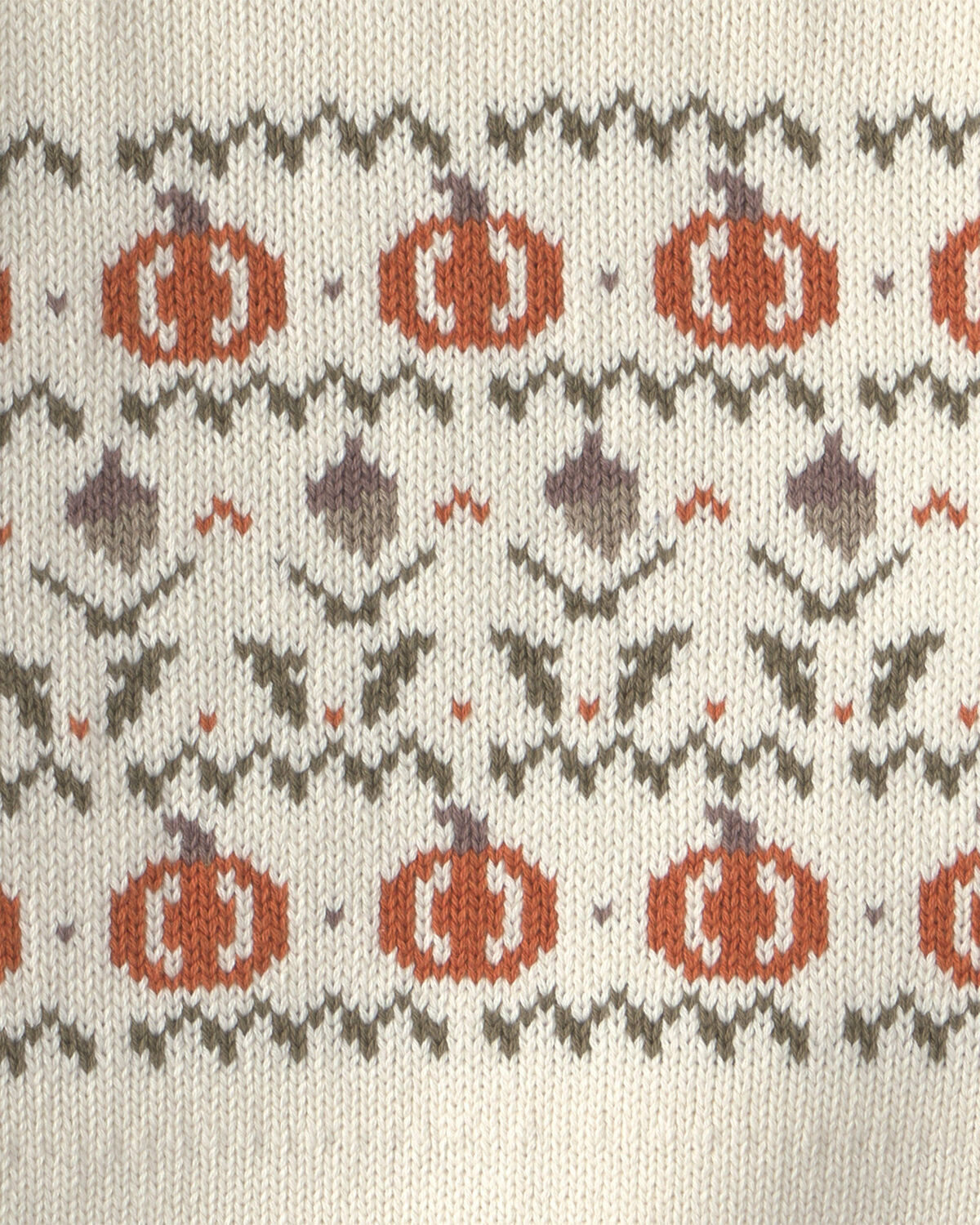 Toddler Organic Cotton Fair Isle Sweater Knit Pullover - Image 3