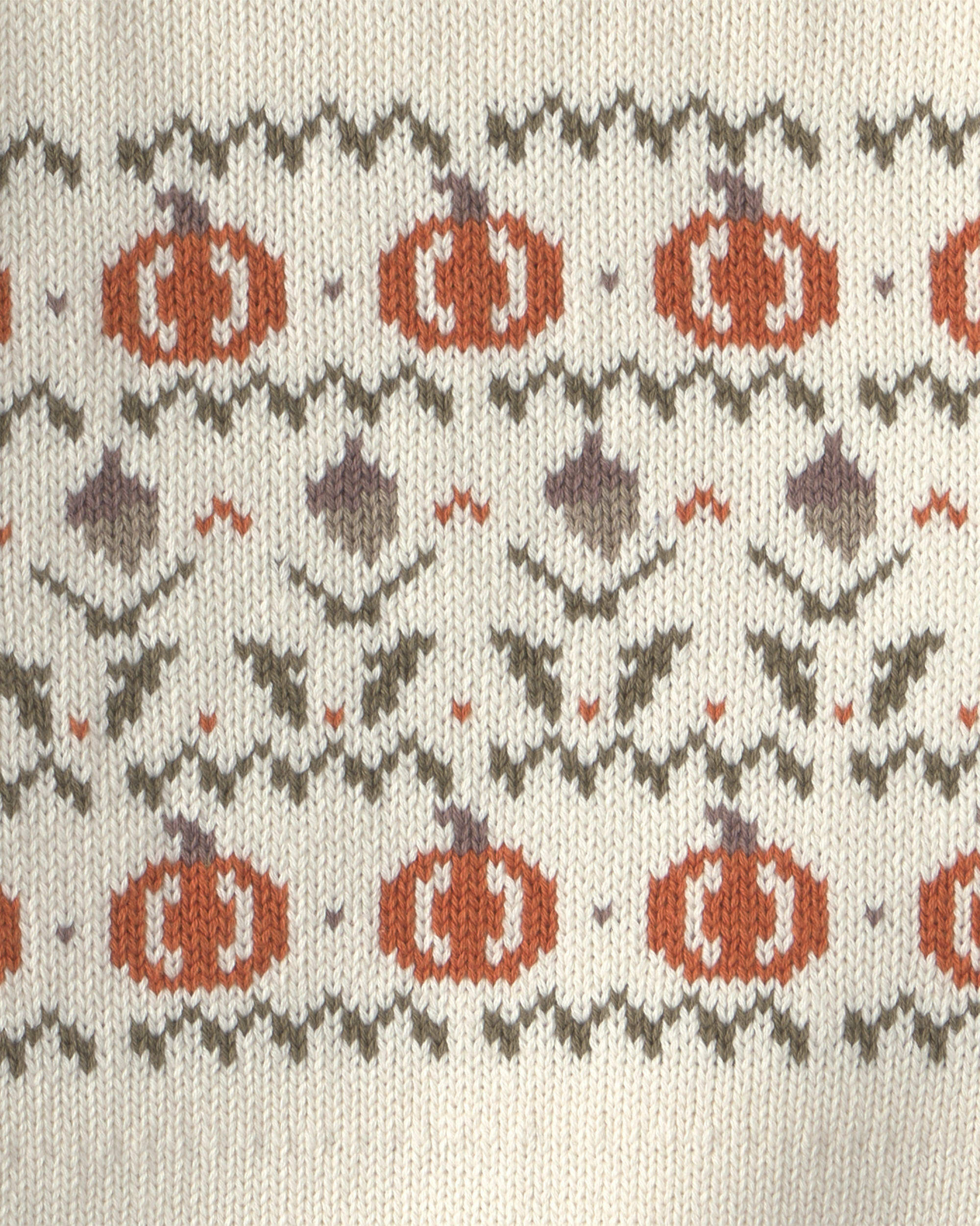 Toddler Organic Cotton Fair Isle Sweater Knit Pullover - Image 4