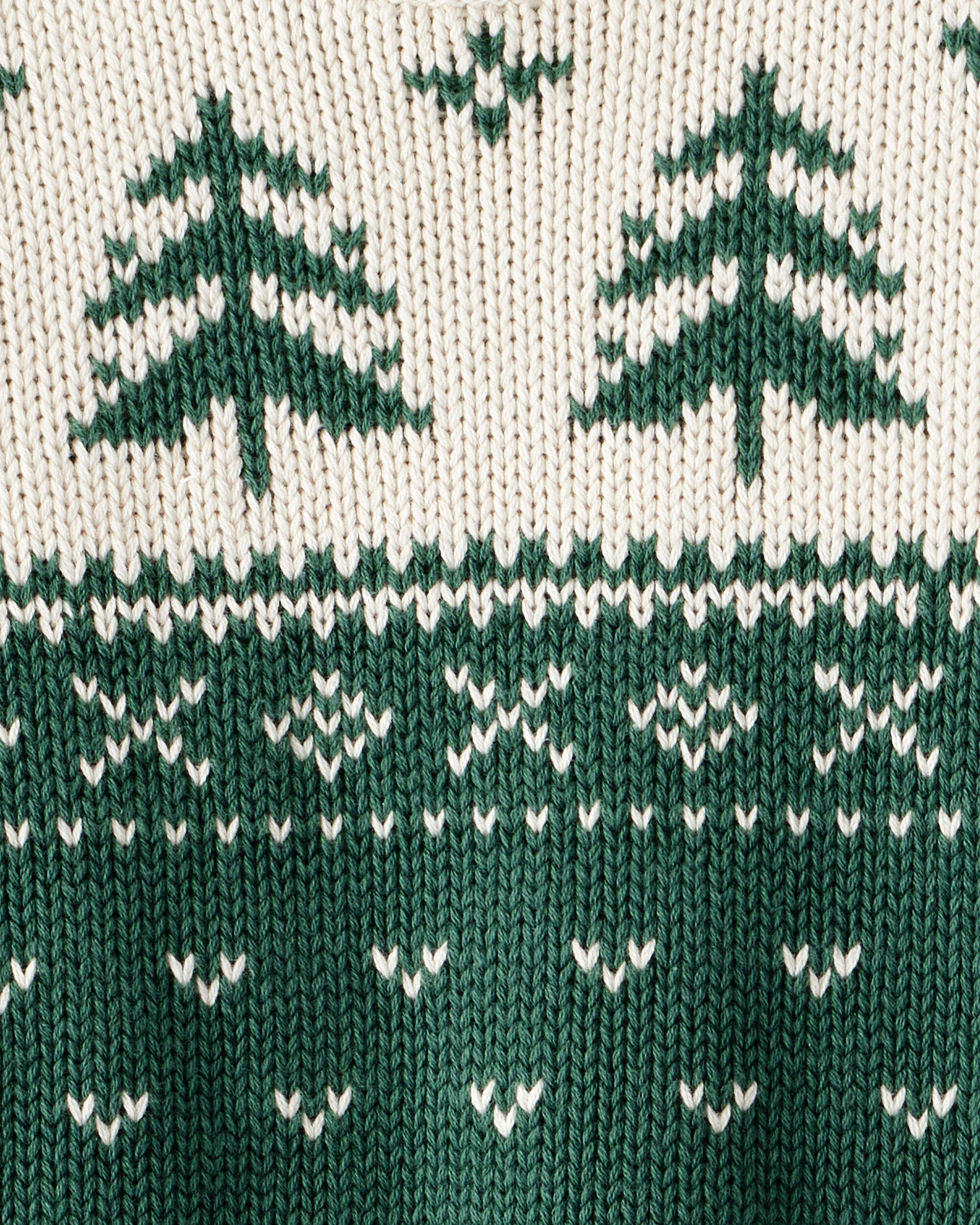 Toddler Organic Cotton Fair Isle Sweater Knit Pullover - Image 5