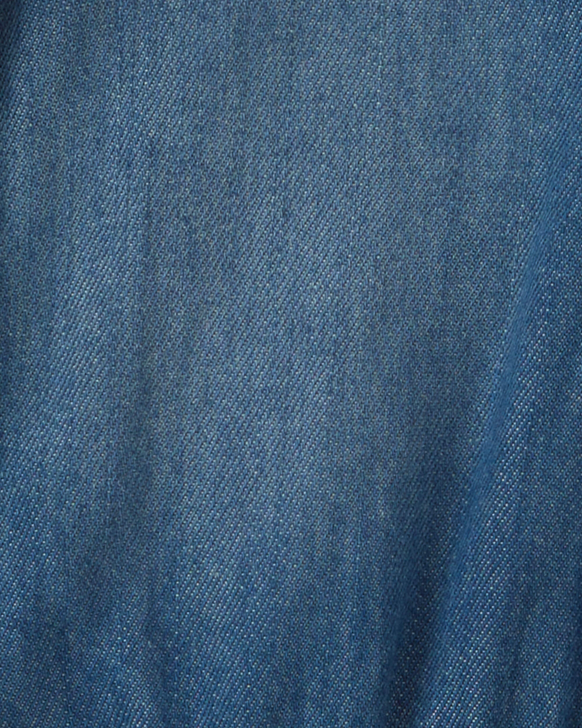 Toddler Girl Denim Long-Sleeve Dress - Medium Wash - Image 4
