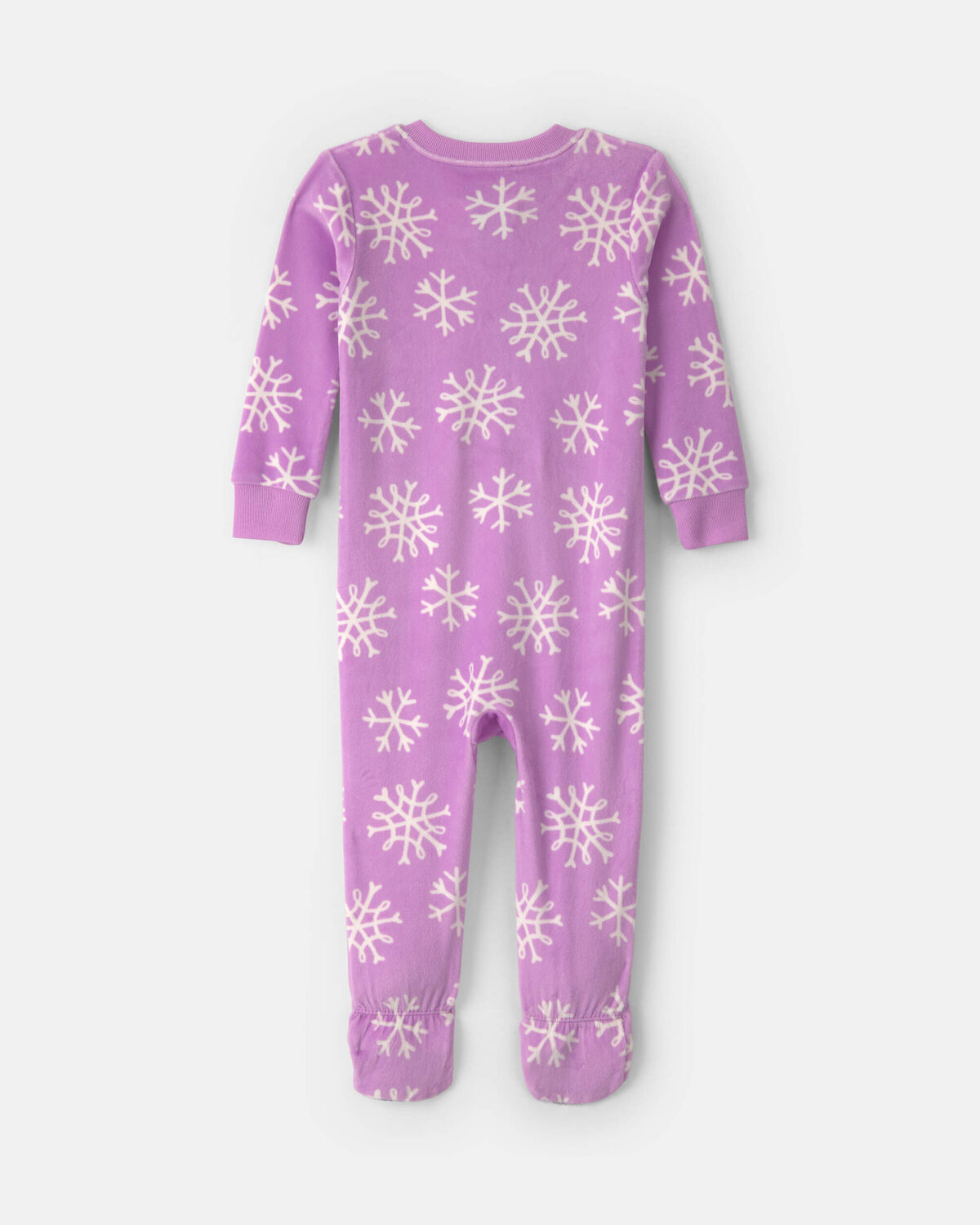 Toddler Girl 1-Piece Penguin DreamPlush Snug Fit Footed Pajama - Purple - Image 2