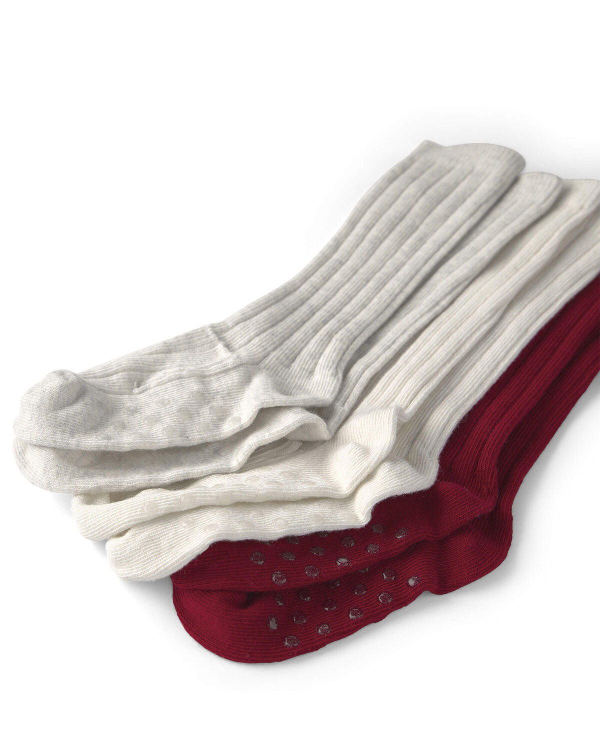 Toddler Girl 3-Pack No-Slip Knee-High Socks Made with Organic Cotton - Image 2