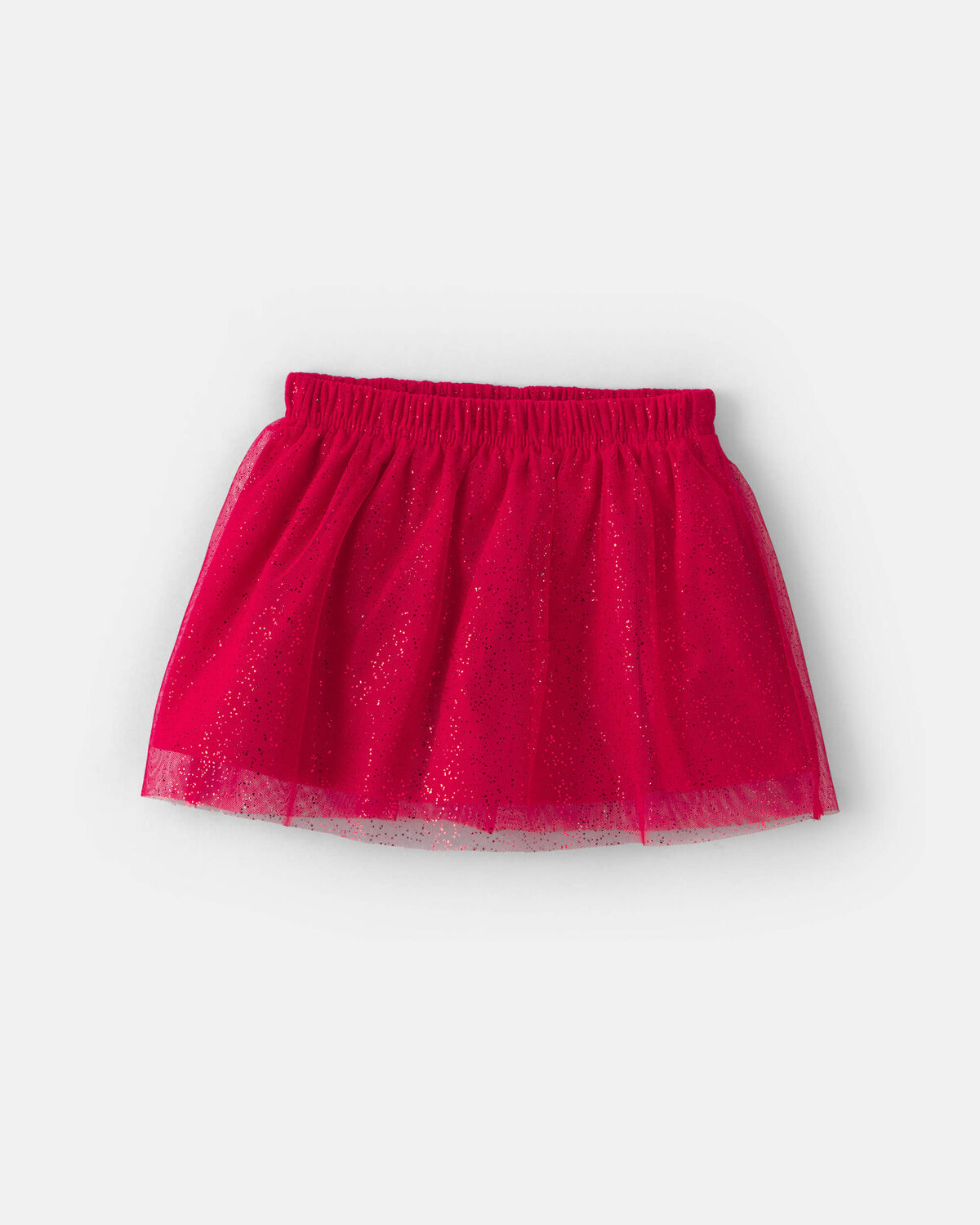 Toddler Girl Tulle Bow Fleece Long-Sleeve Top & Skort Set - Cream/Red - Image 2