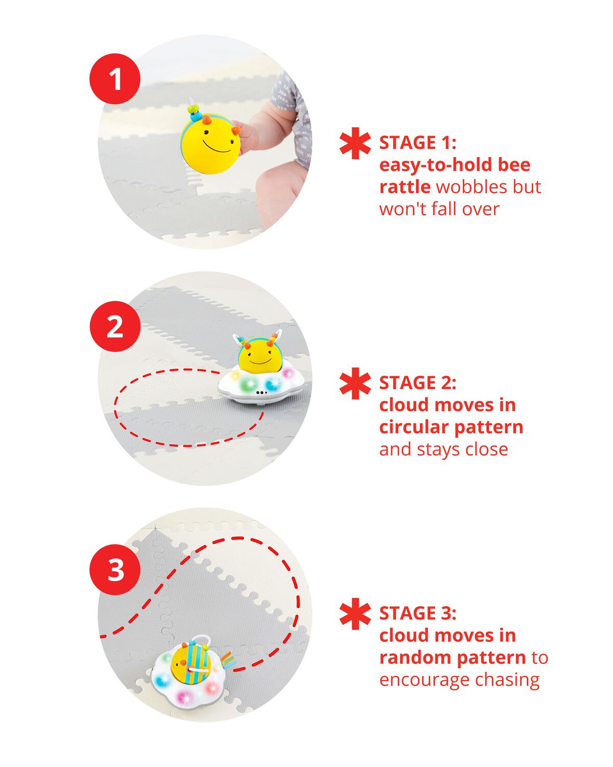Explore & More Follow-Bee Baby Crawl Toy - Image 5