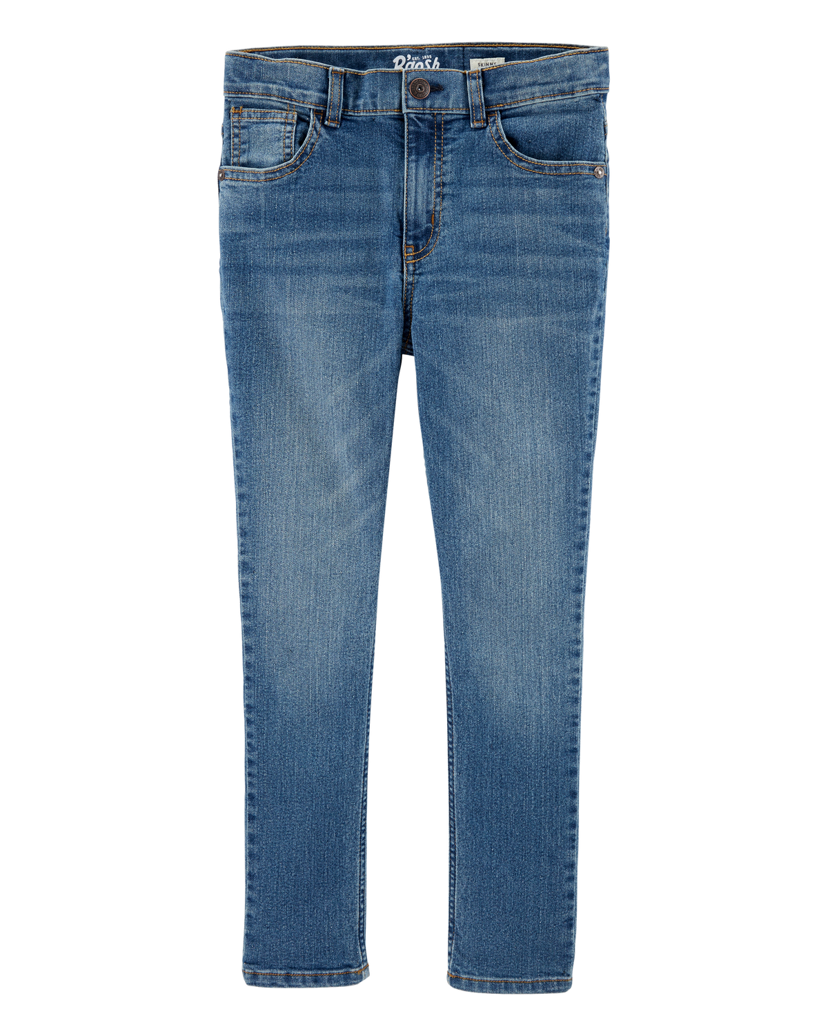 Boys Medium Blue Wash Skinny-Leg Jeans