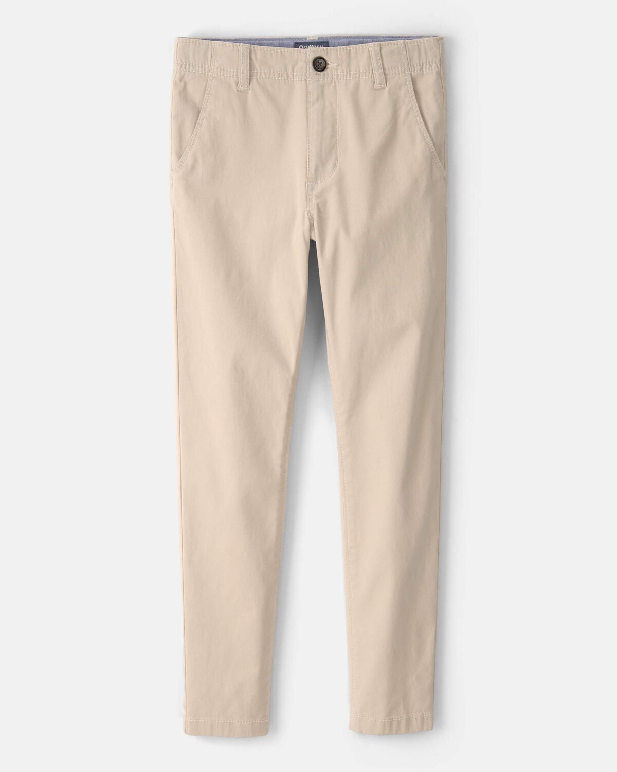 Boys Slim Tapered Chino Pants - Khaki