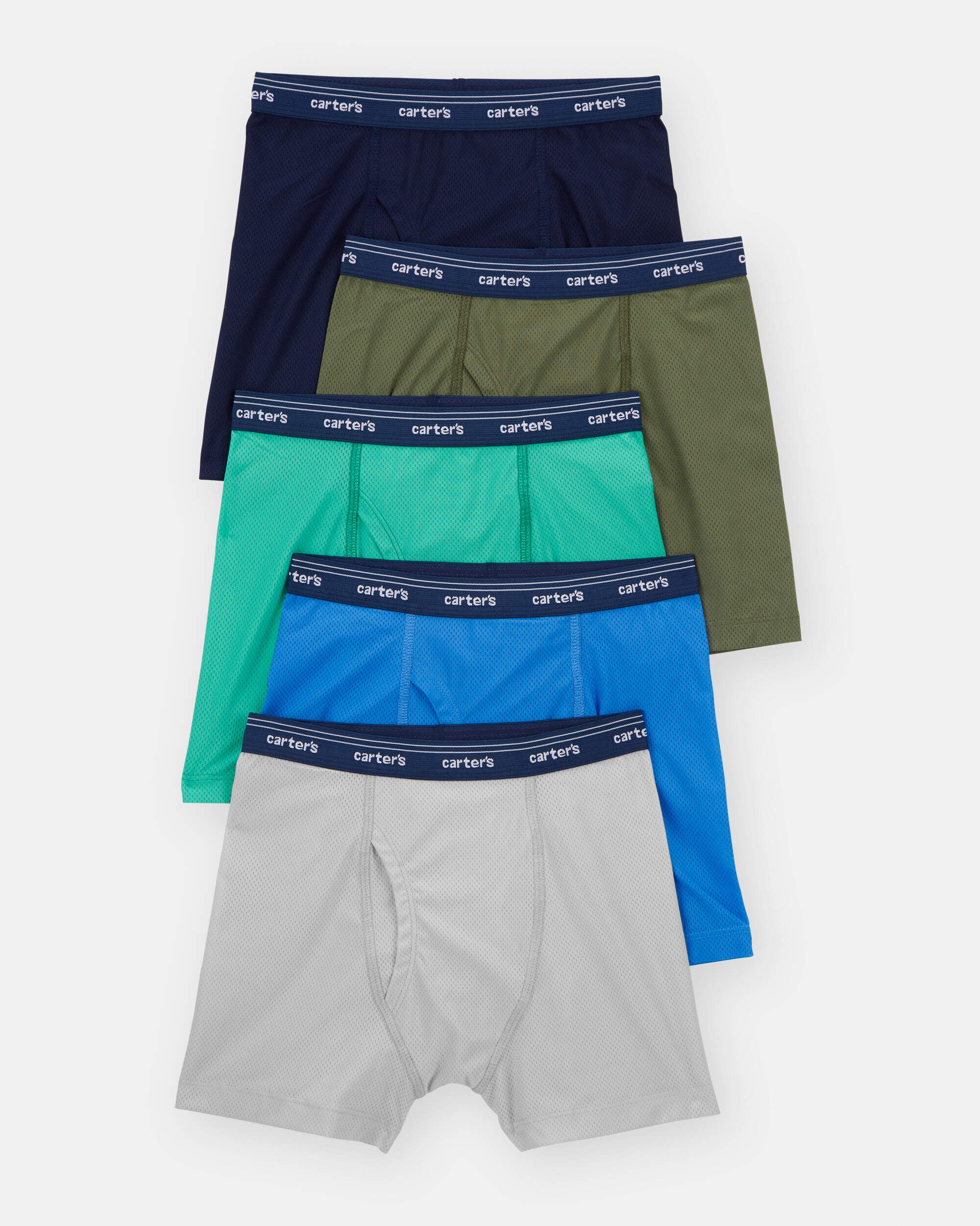 Kid 5-Pack Active Mesh Boxer Briefs Underwear - Image 2