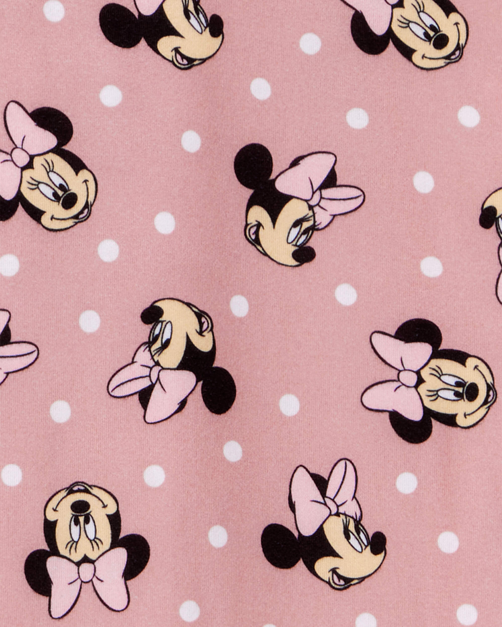 Kid Disney© Minnie Mouse Coat-Style Loose Fit 2-Piece Pajamas - Pink - Image 3
