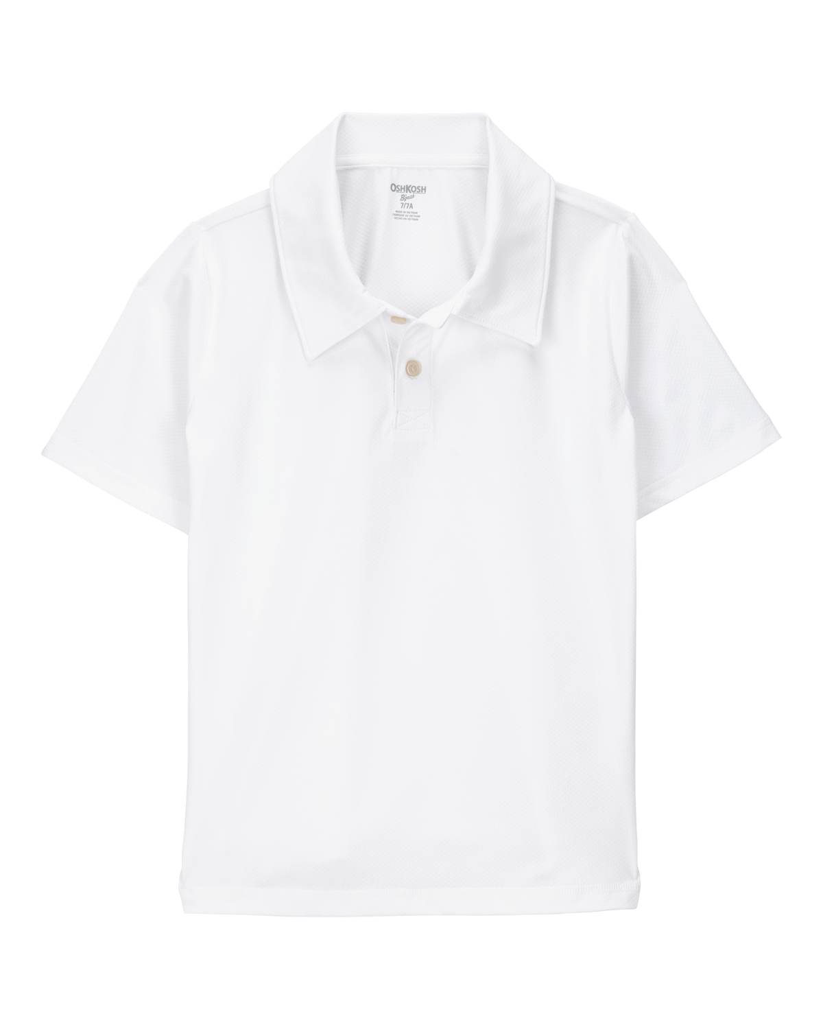 Kid Active Uniform Polo Shirt in Moisture Wicking BeCool™ Fabric - White