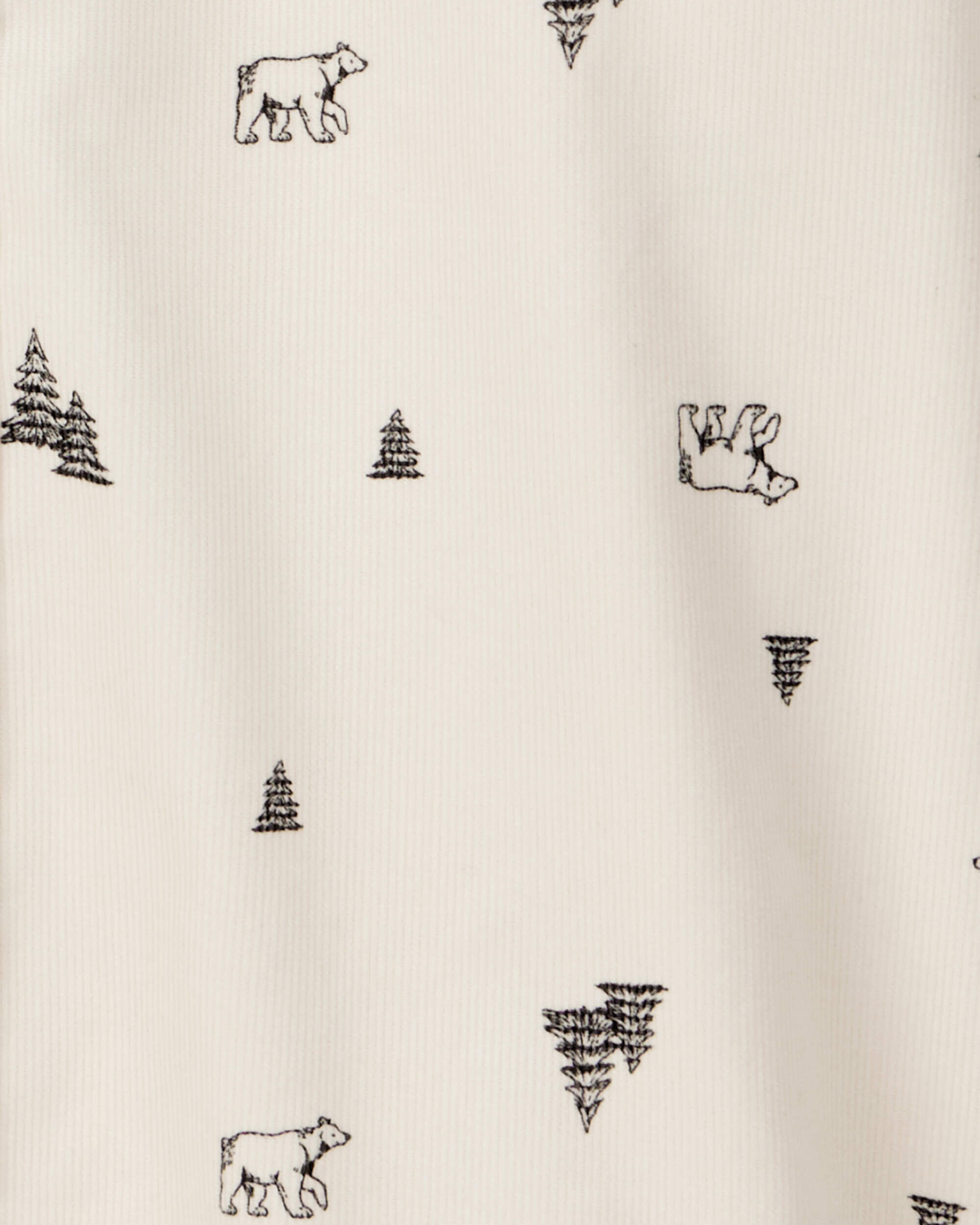 Boys Winter Long-Sleeve Button-Down Shirt - Cream - Image 4