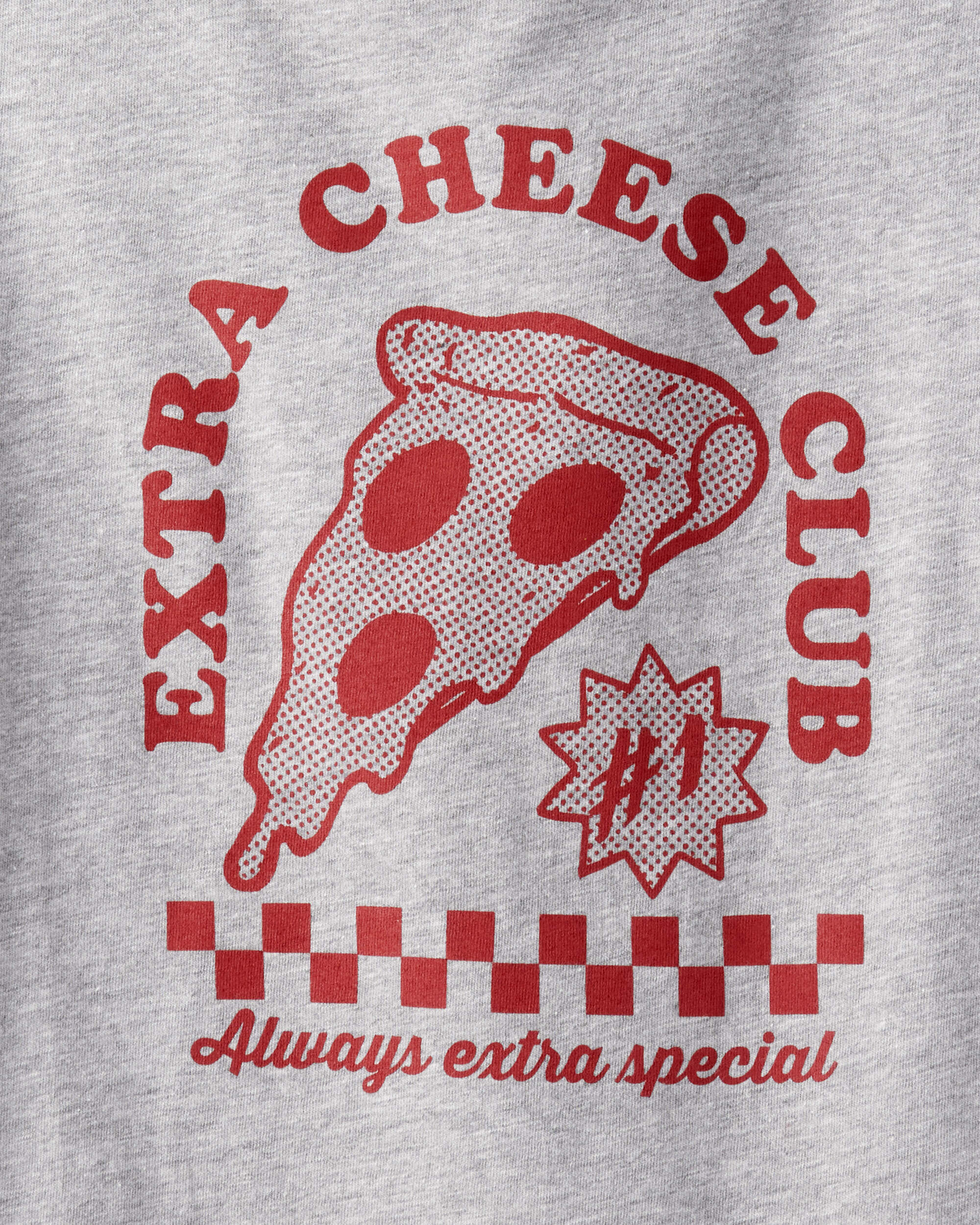 Boys Pizza Long-Sleeve Graphic Tee - Grey - Image 3