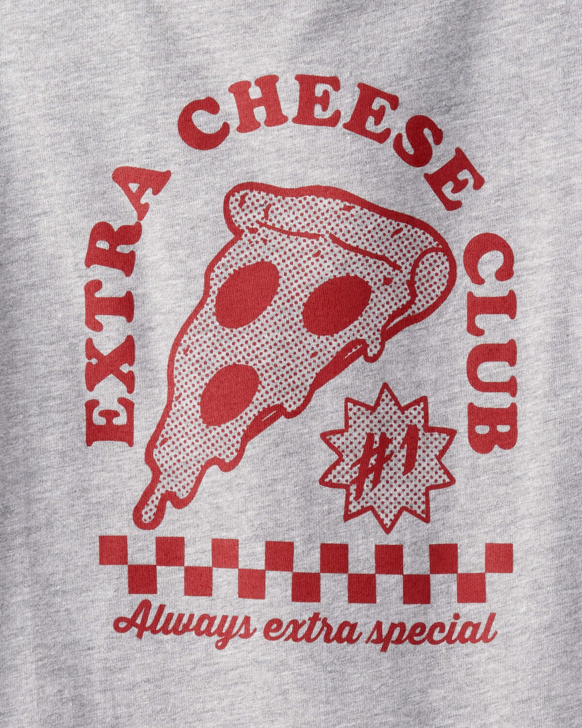 Boys Pizza Long-Sleeve Graphic Tee - Grey - Image 2