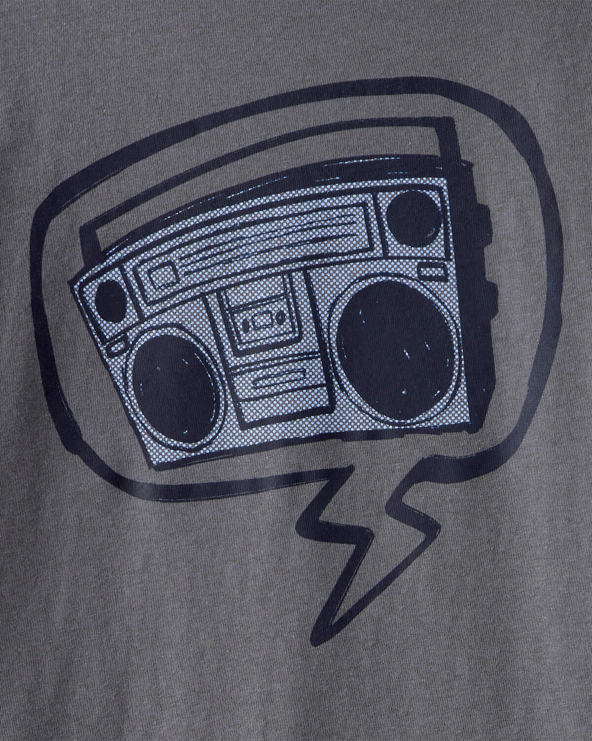 Boys Radio Long-Sleeve Graphic Tee - Grey - Image 2
