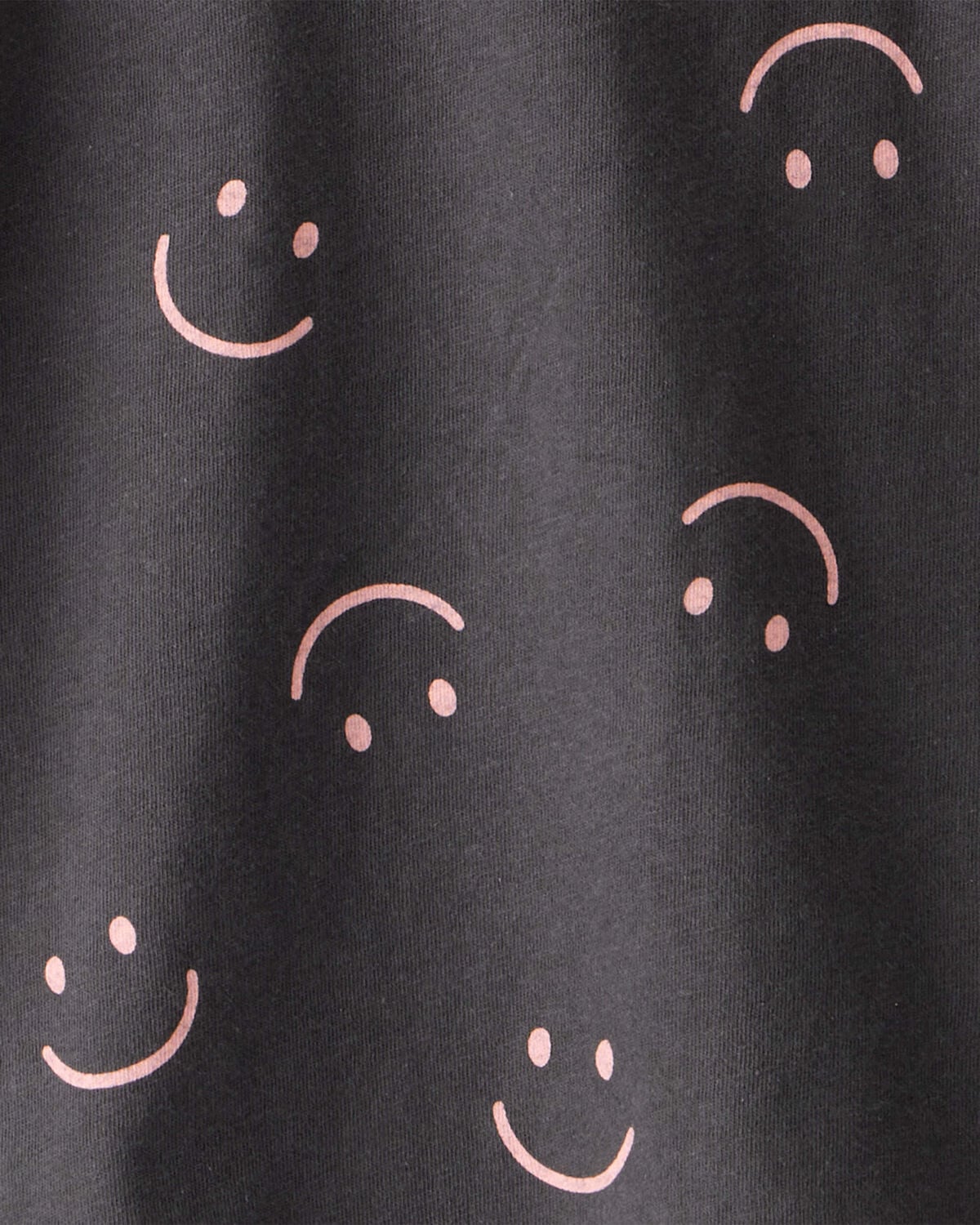Girls Smiley Face Print Long-Sleeve Top - Black - Image 2
