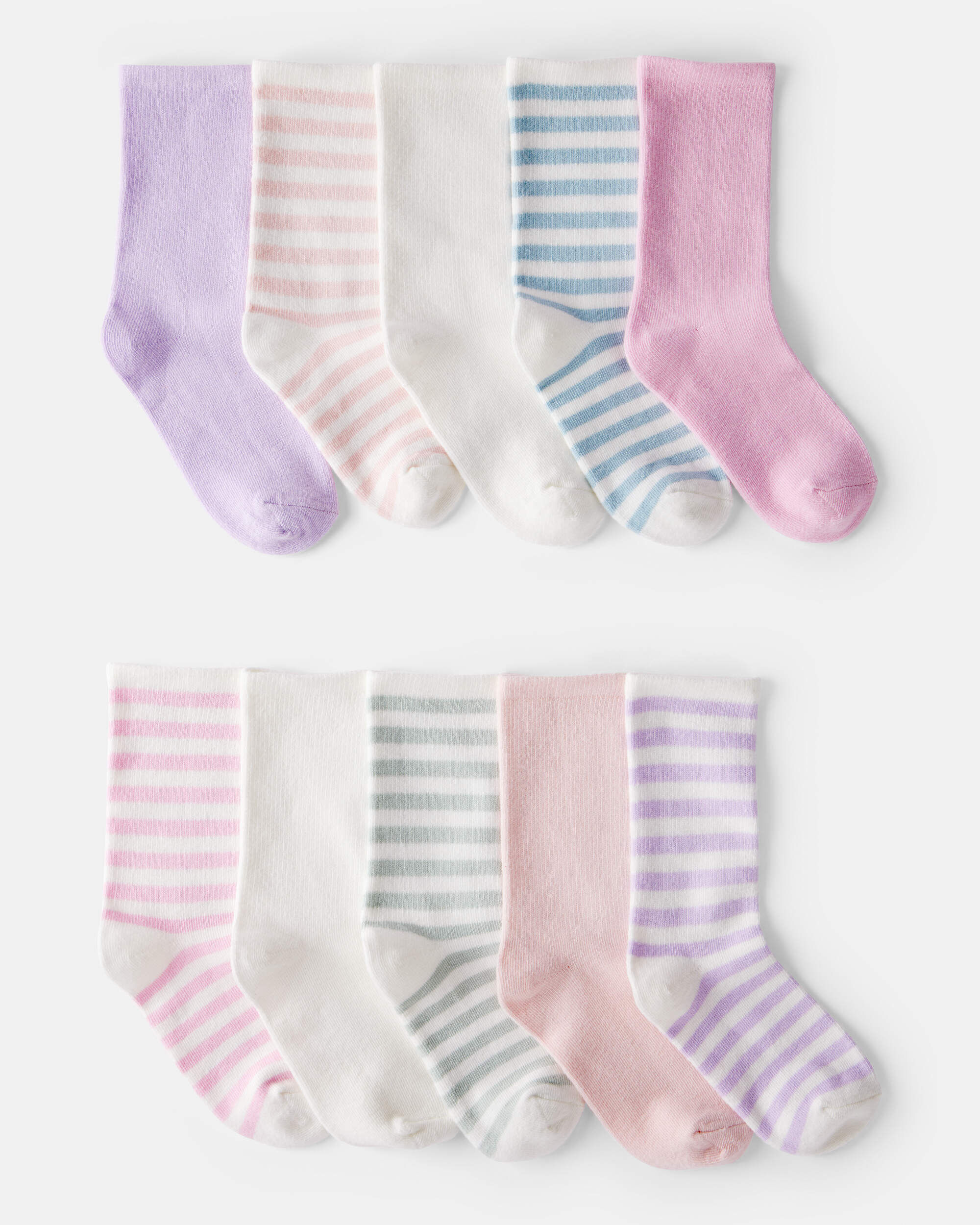 Girls 10-Pack Crew Socks - Image 3